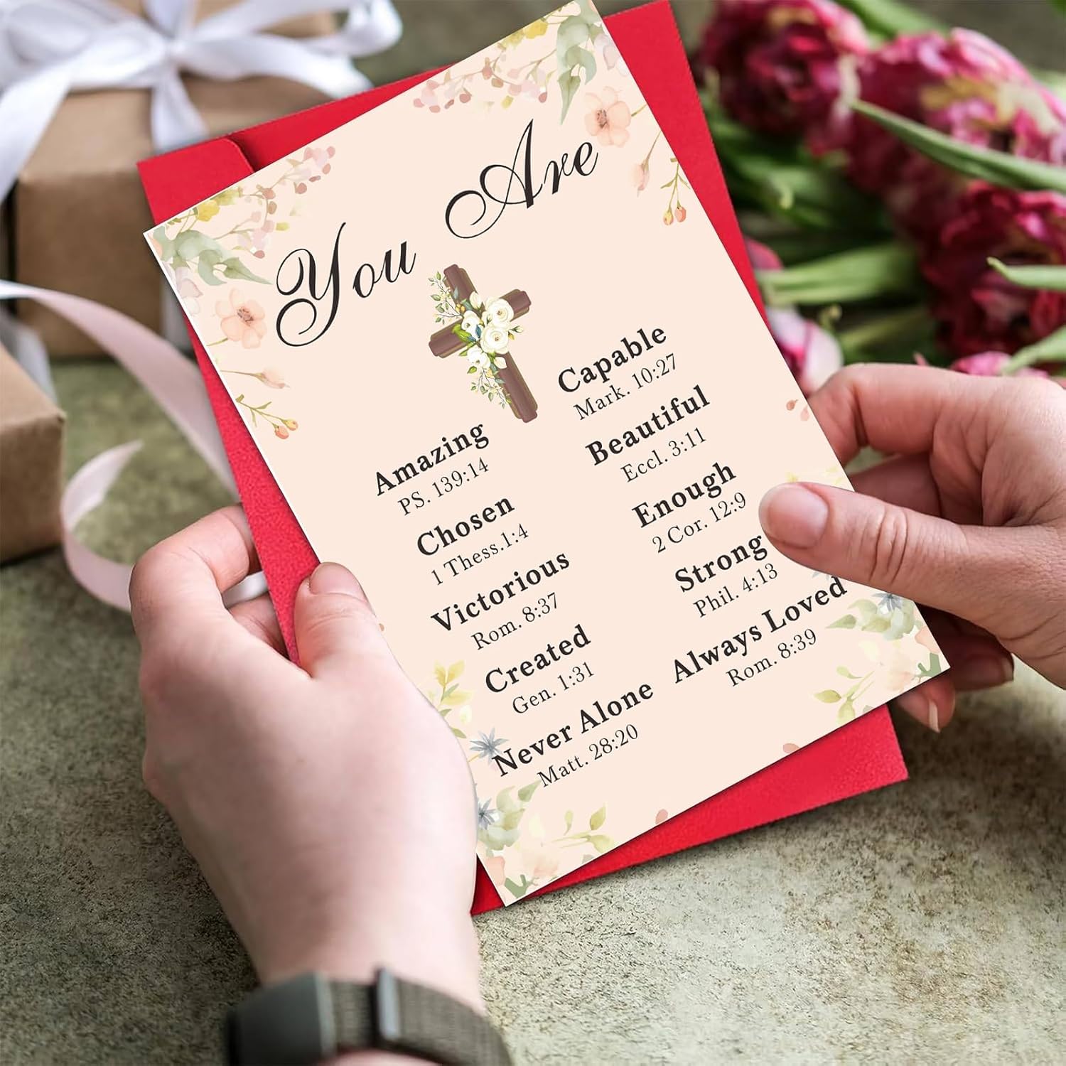 ZZP Baptism Card for Girl Confirmation Communion Gift