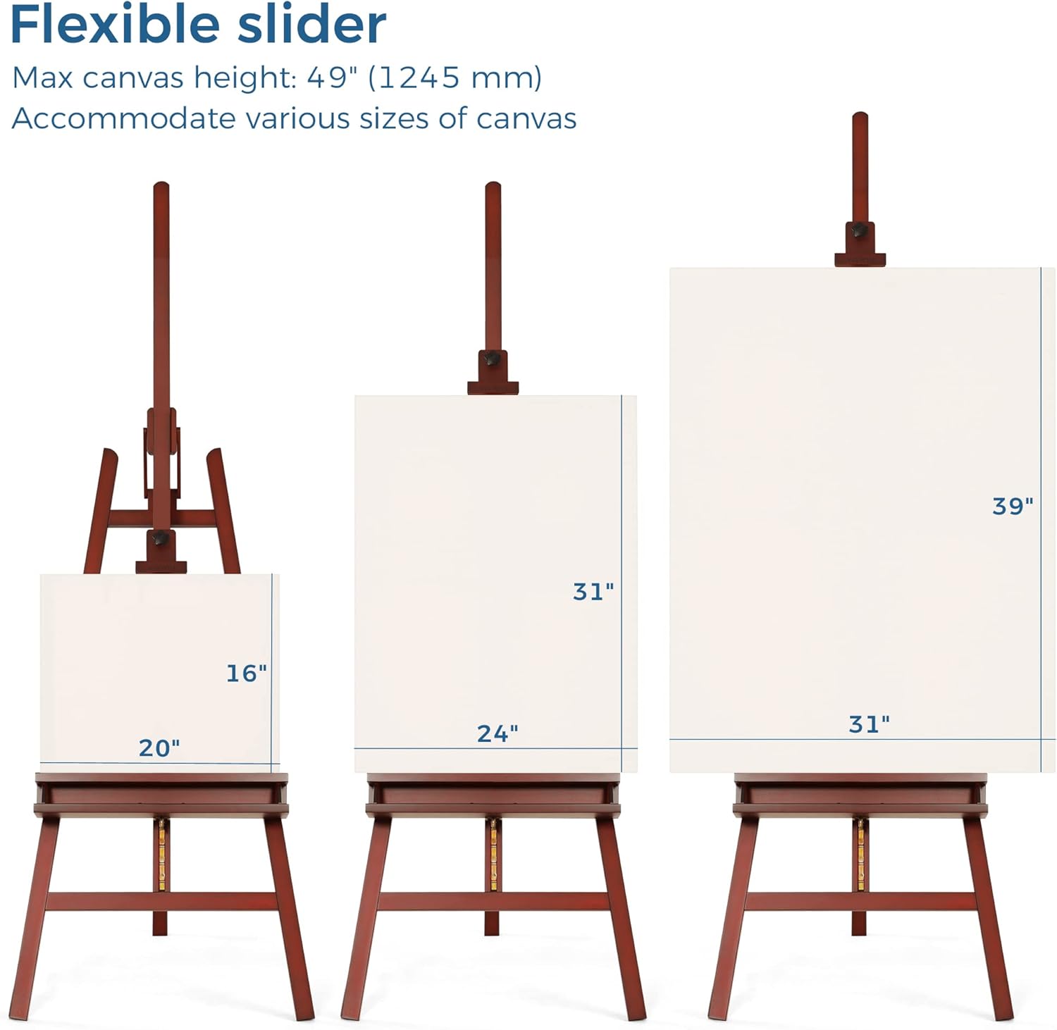 VISWIN Adjustable Inclinable A-Frame Easel Stand for Painting and Display