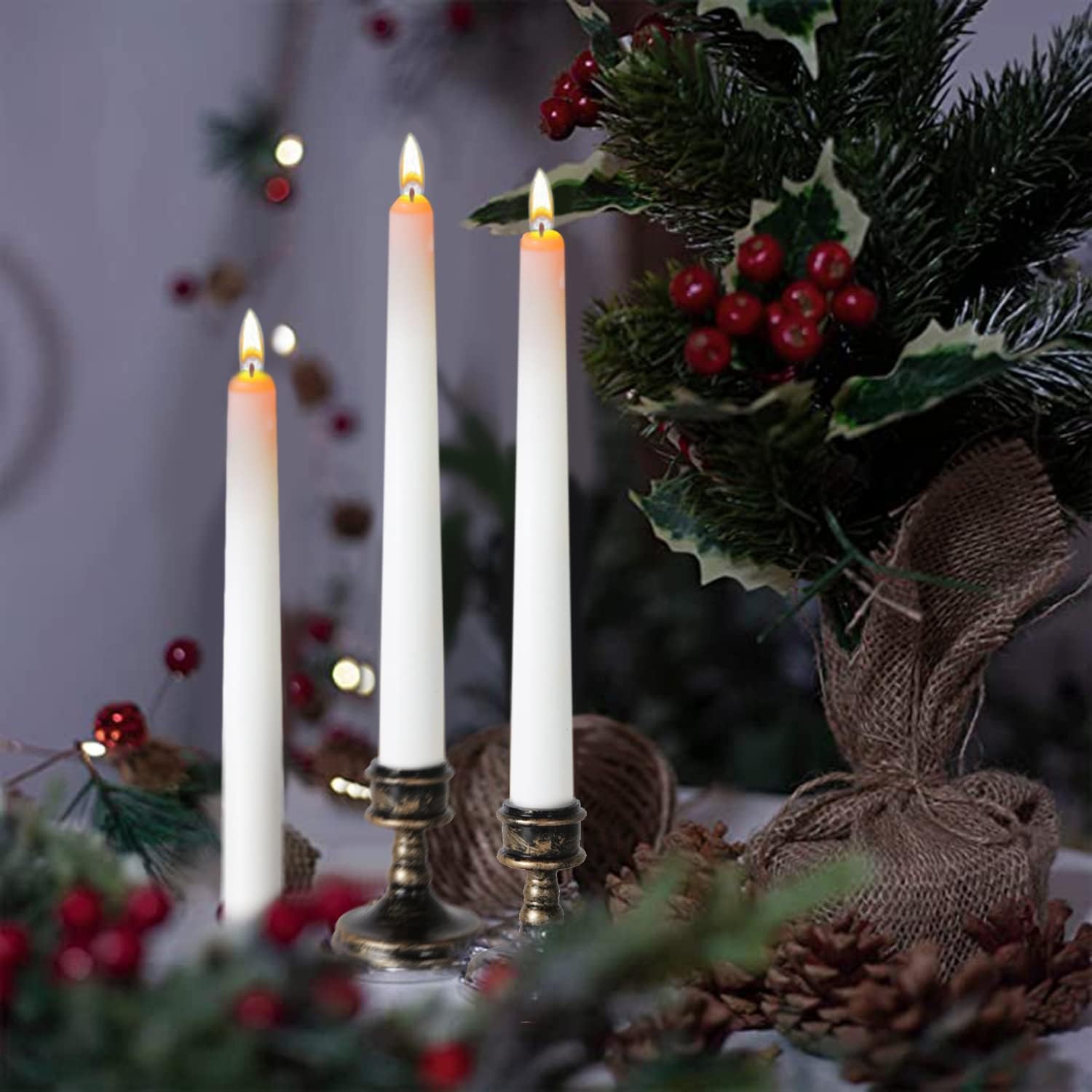 2-Pack Classic Tall Taper Candle Mold for Candle Making