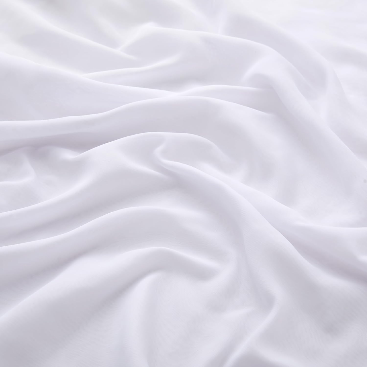 VACVELT Wedding Arch Draping Fabric - White Chiffon 1 Panel 30x20ft Backdrop