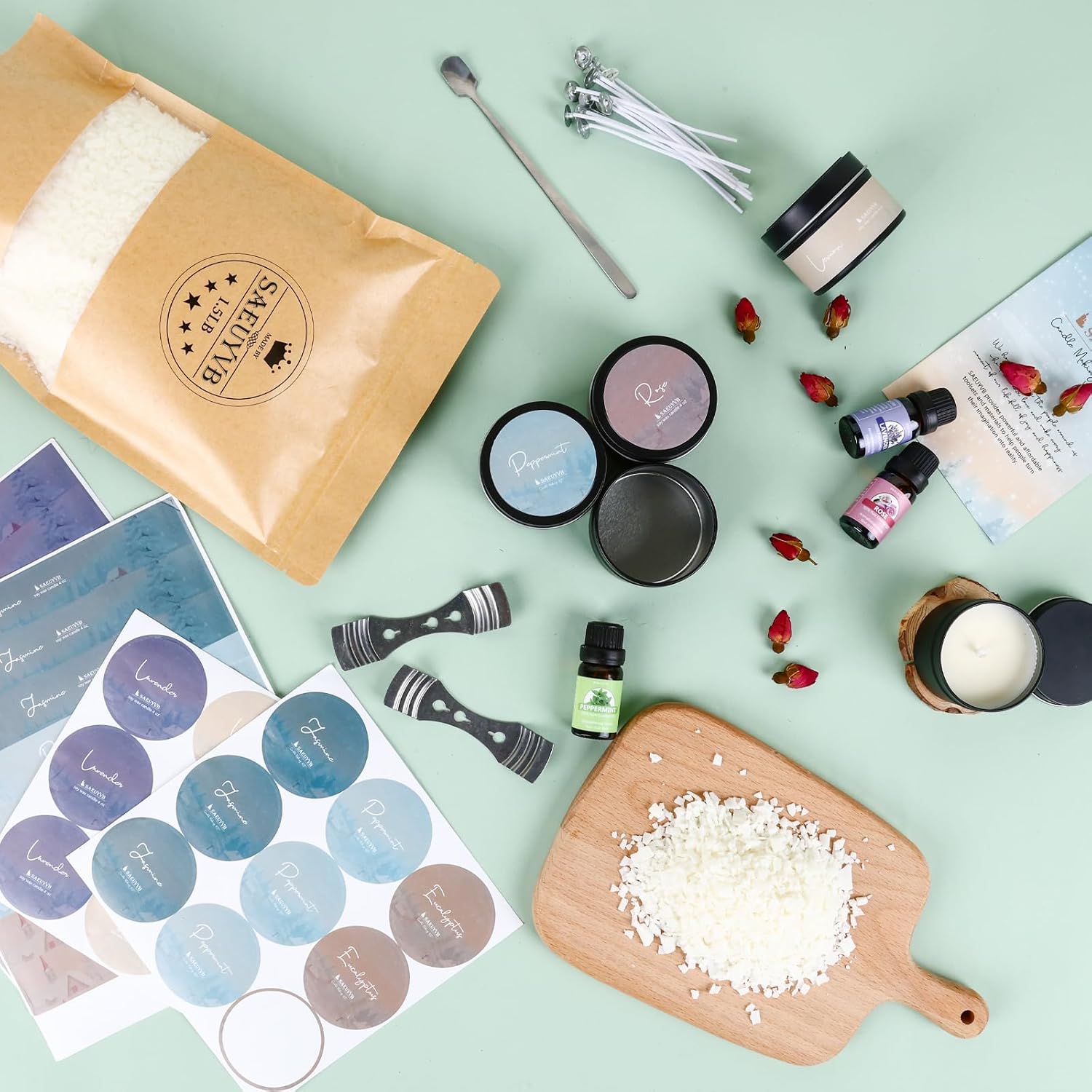 SAEUYVB Candle Making Kit for Adults DIY Starter