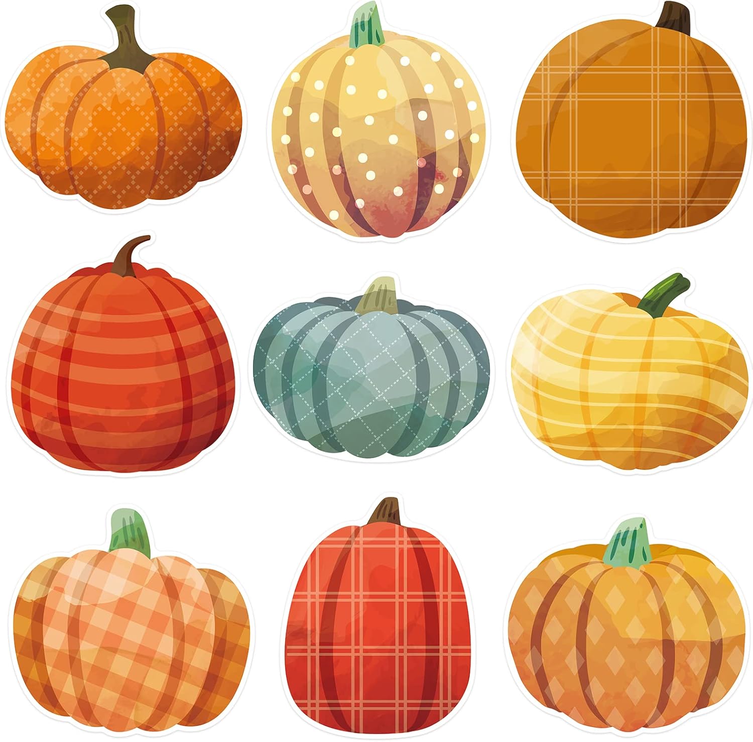 54Pcs Pumpkin Cutouts Fall Decorations