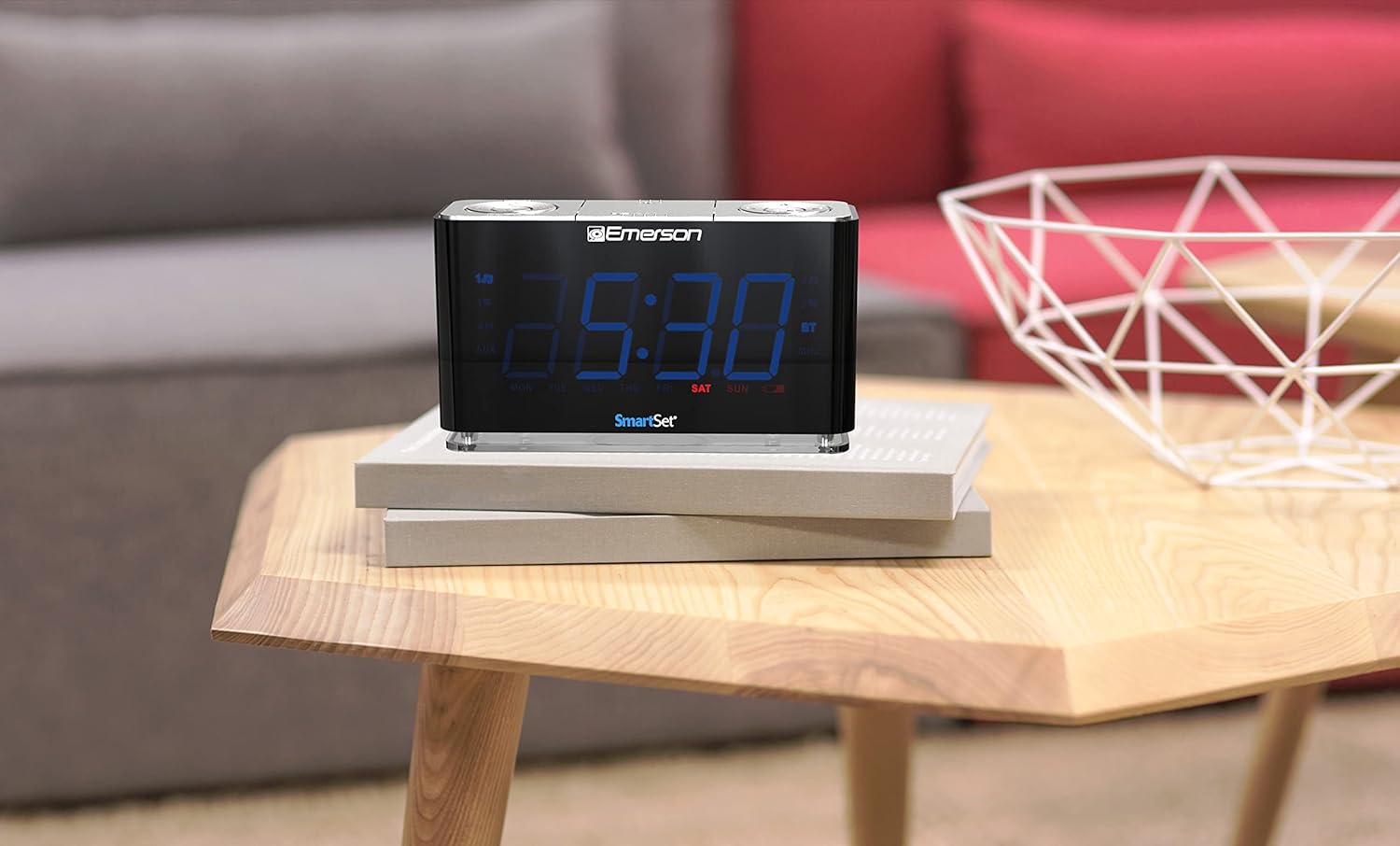 Emerson CKS1507 Smartset Radio Alarm Clock Black