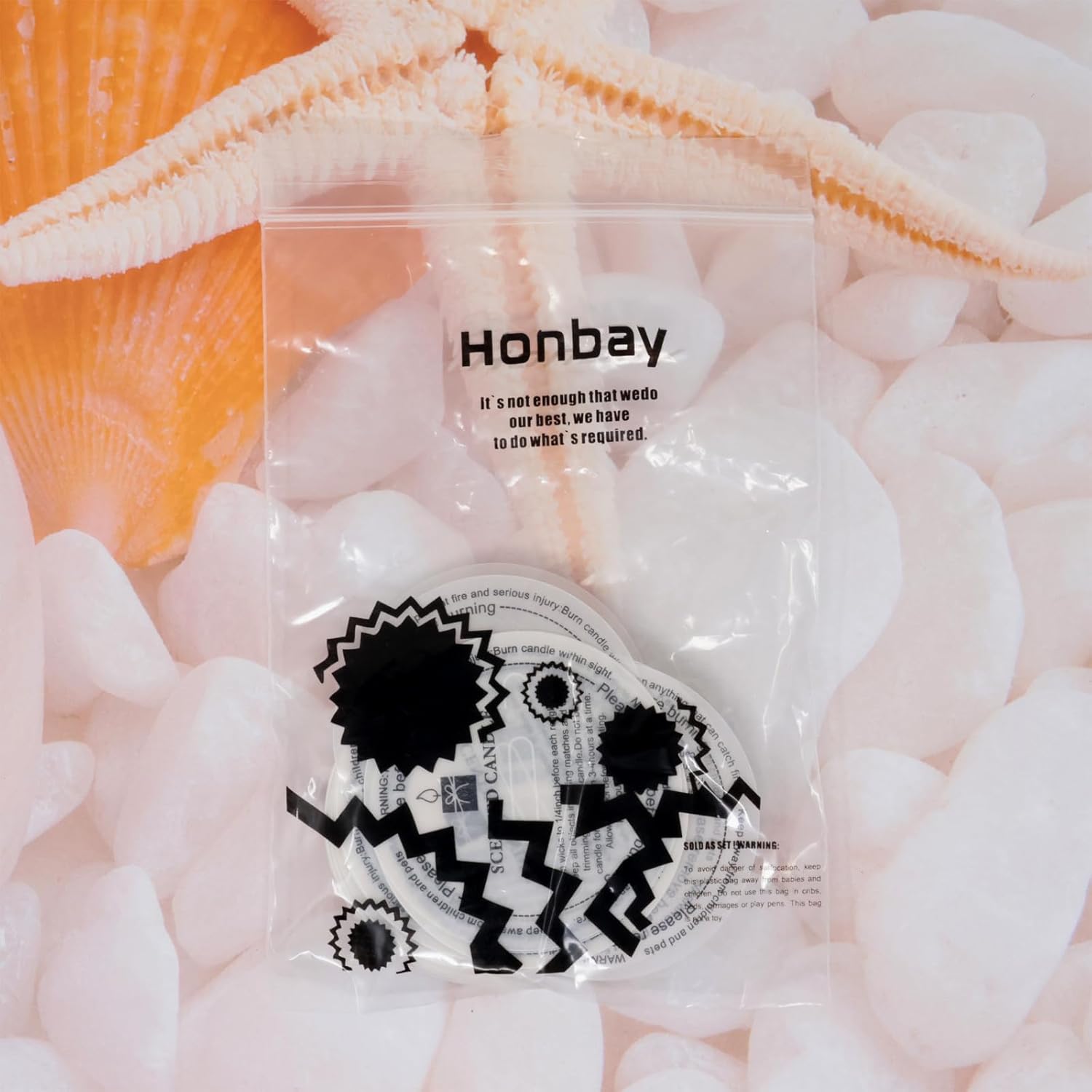 Honbay 100PCS Paper Candle Dust Protectors with Pull Tabs 55mm