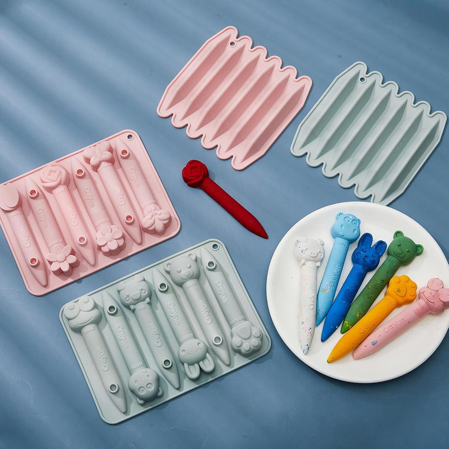 Tessco For You 4 Pack Assorted Crayon Molds