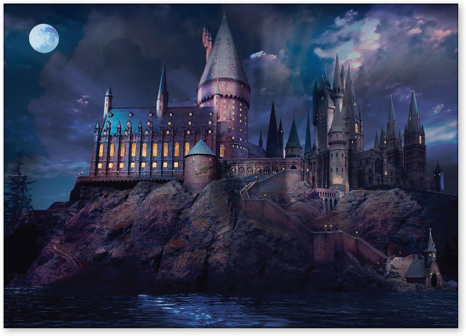 Conquest Journals Harry Potter Hogwarts Castle Night Backdrop Wall Banner