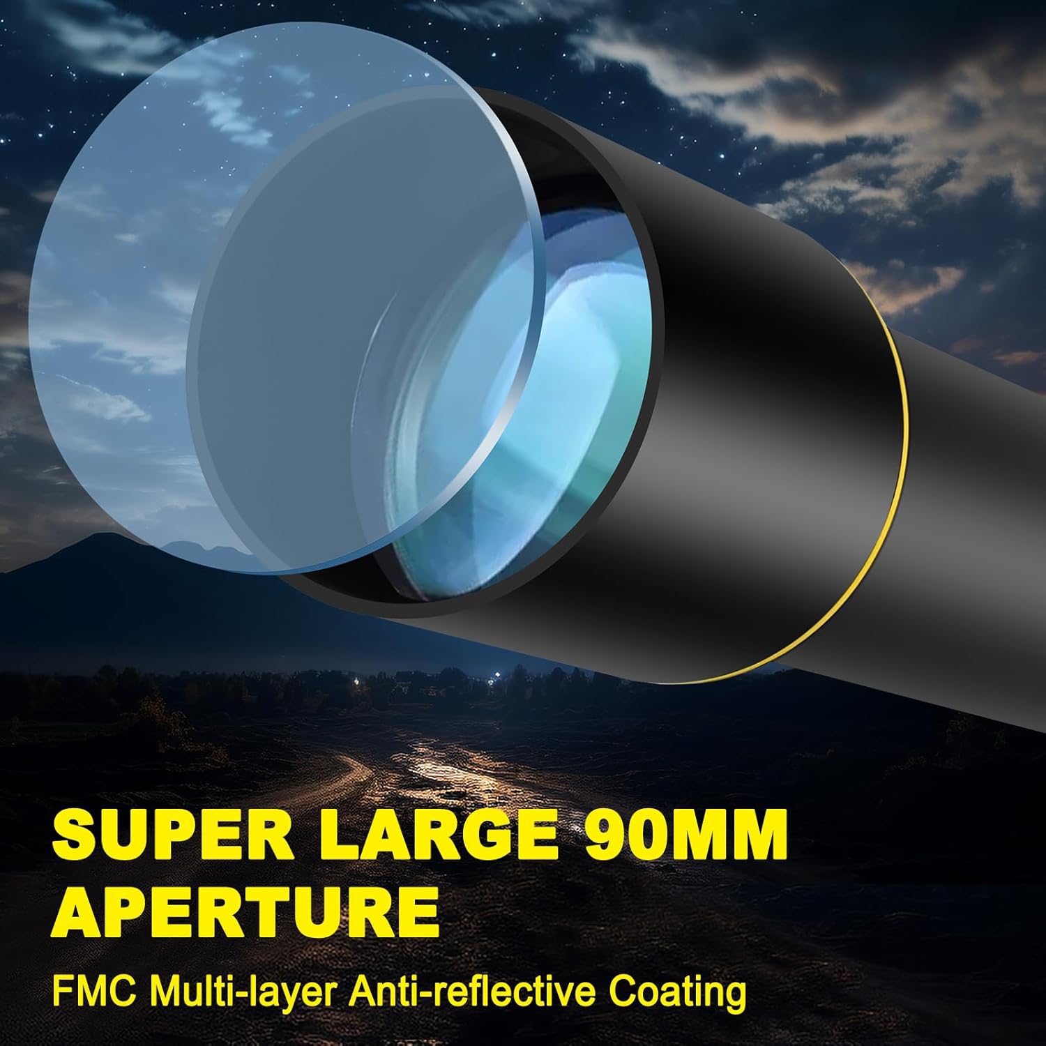 SOLOMARK 90mm Telescope with 1000mm Focal Length