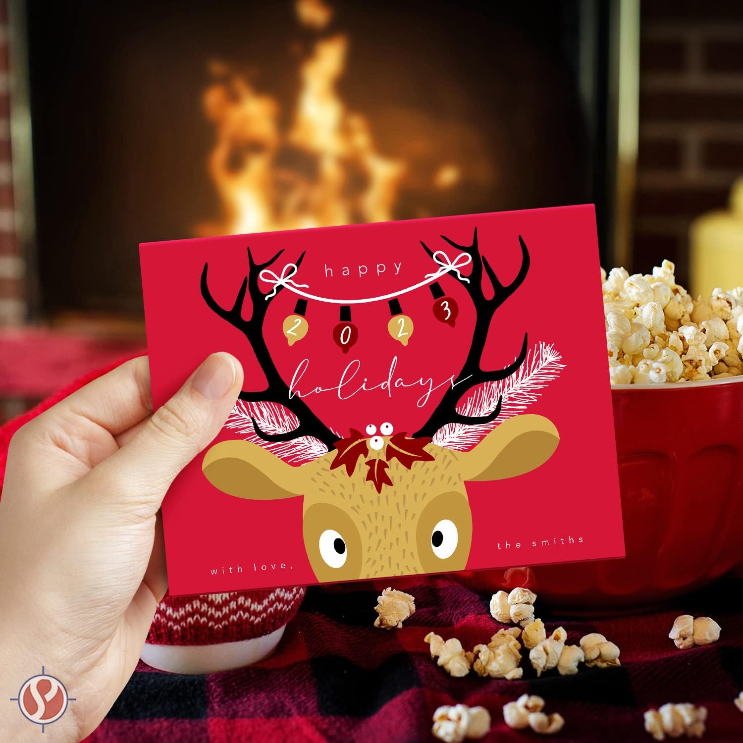 2026 Christmas Cards 50 Sets 25 Red 25 Green 5x7