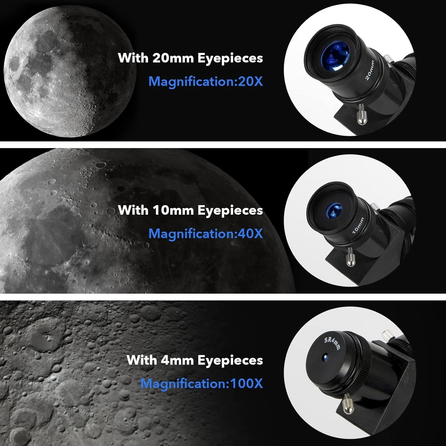 HSL70400 Kids Astronomy Telescope with 70mm Aperture