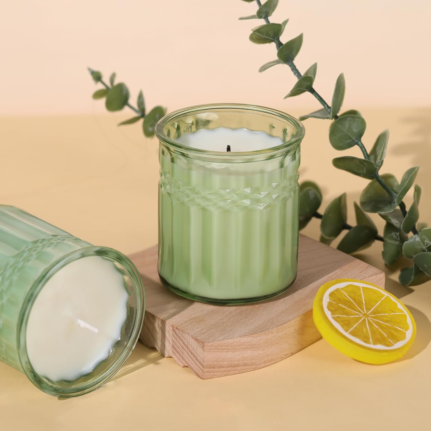 10pcs 7oz Thick Green Candle Jars for Making Candles