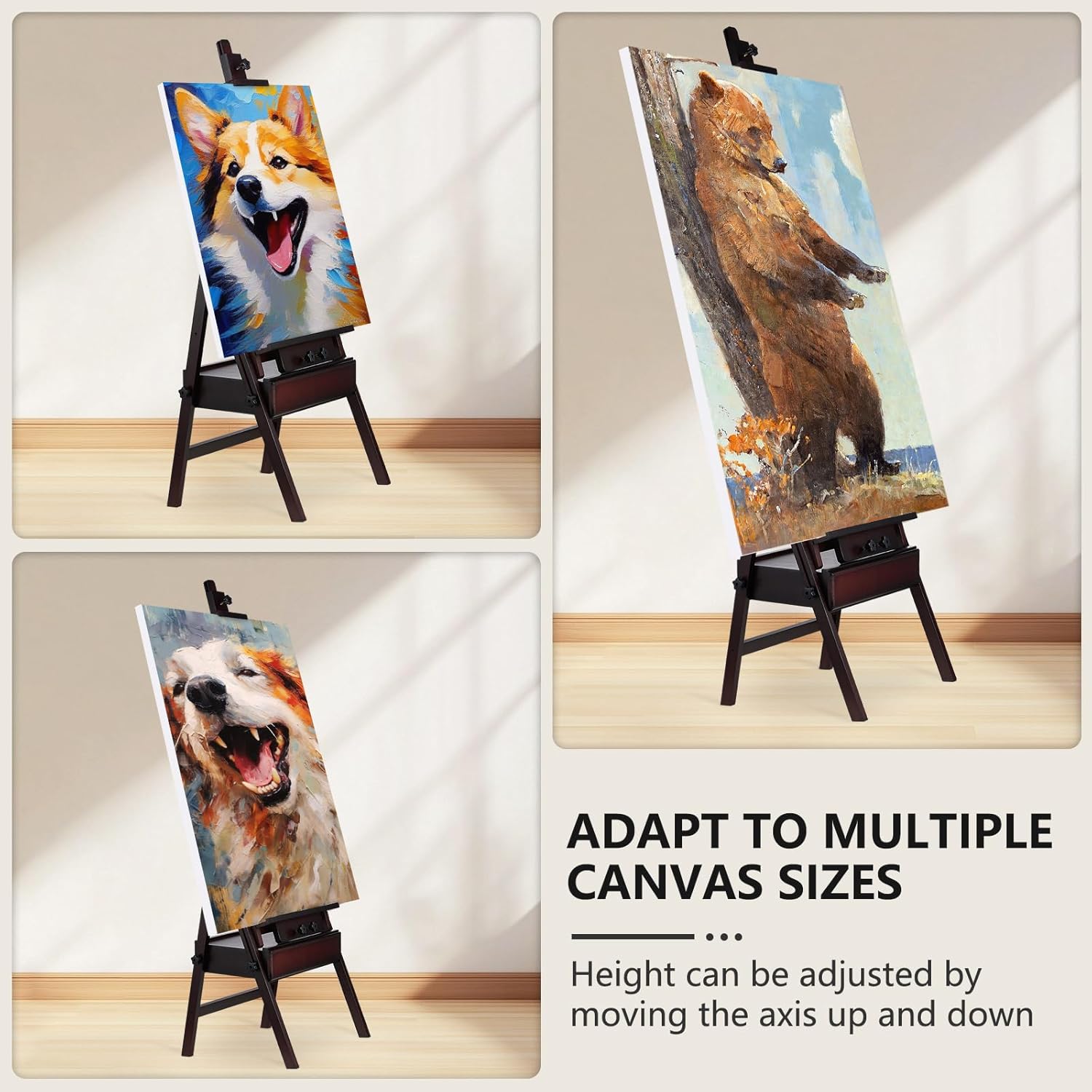Yokugo H-Frame Easel for Painting and Art