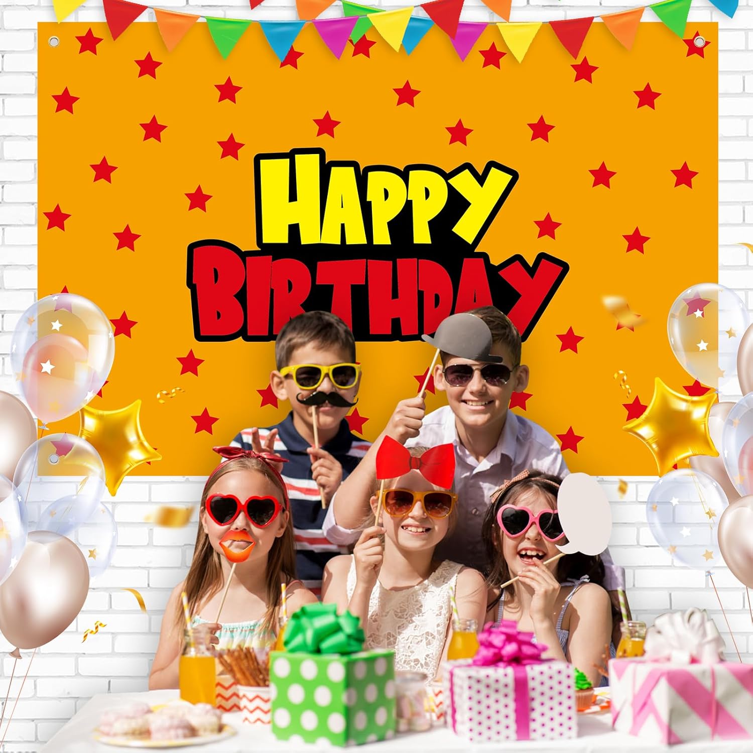 5x3ft Anime Birthday Party Decor Backdrop