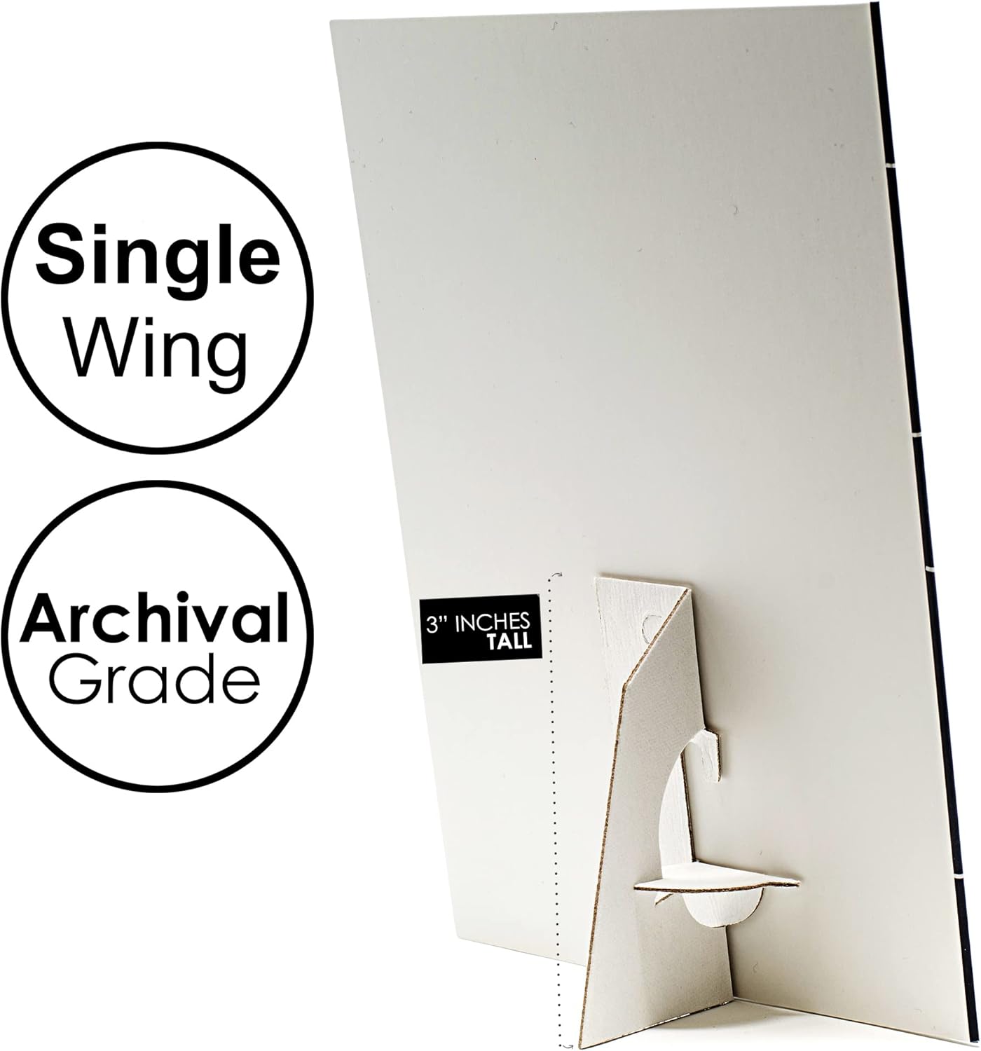 Golden State Art Self Stick Cardboard Easel Back Pack of 100 White