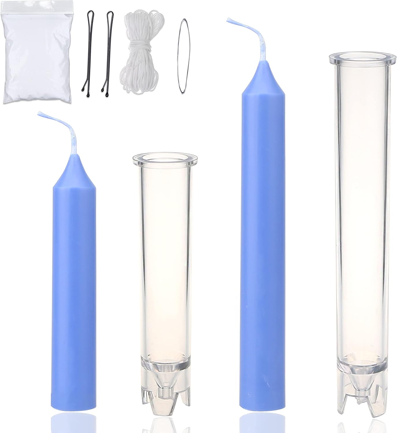 MILIVIXAY 2PCS Taper Candle Molds Set