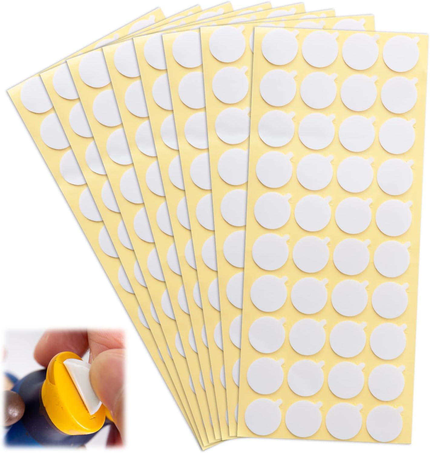 320 Pcs Foam Panels Wick Stickers for Candle Making