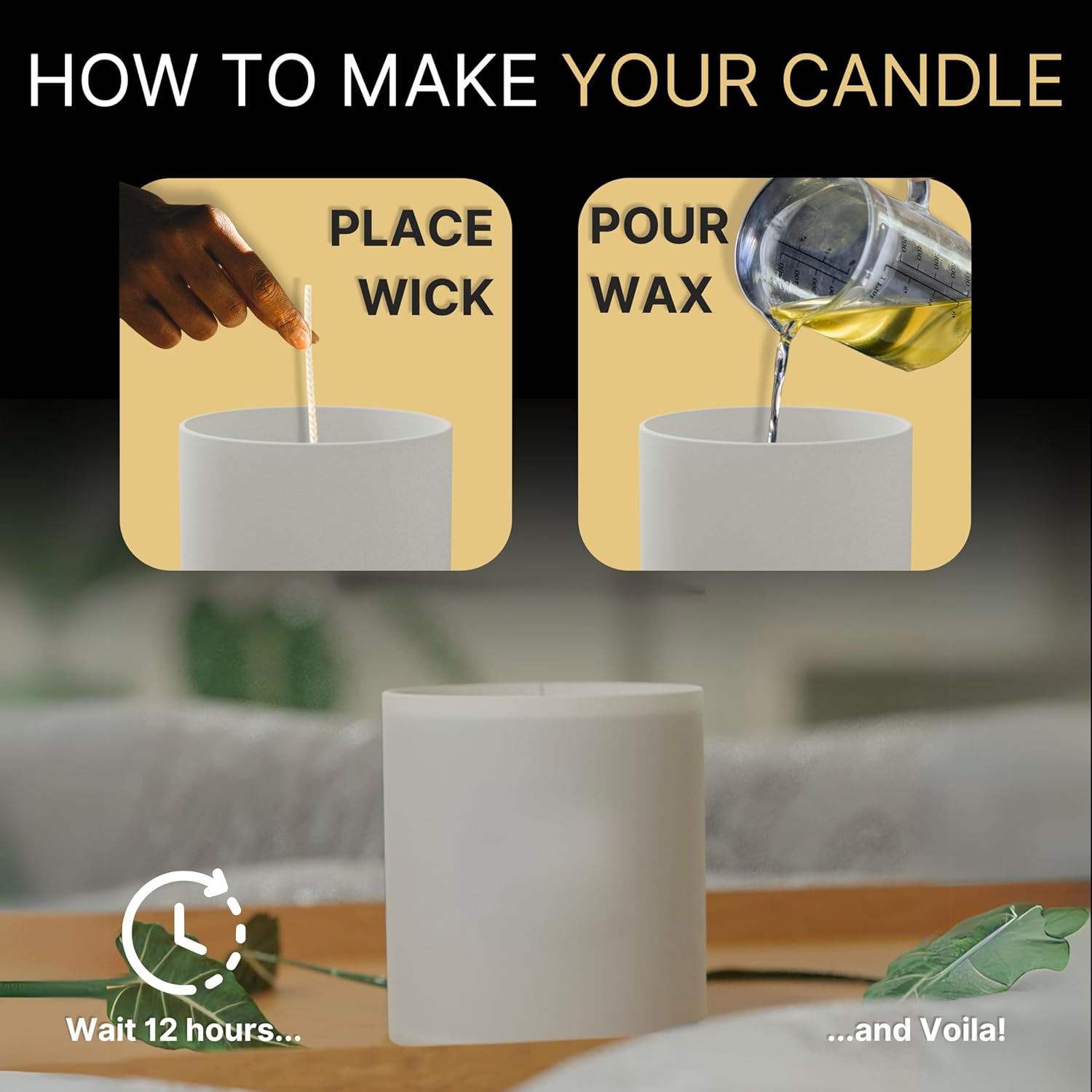 True Candle Frosted Glass Jar with Metal Lid 14oz 6pcs