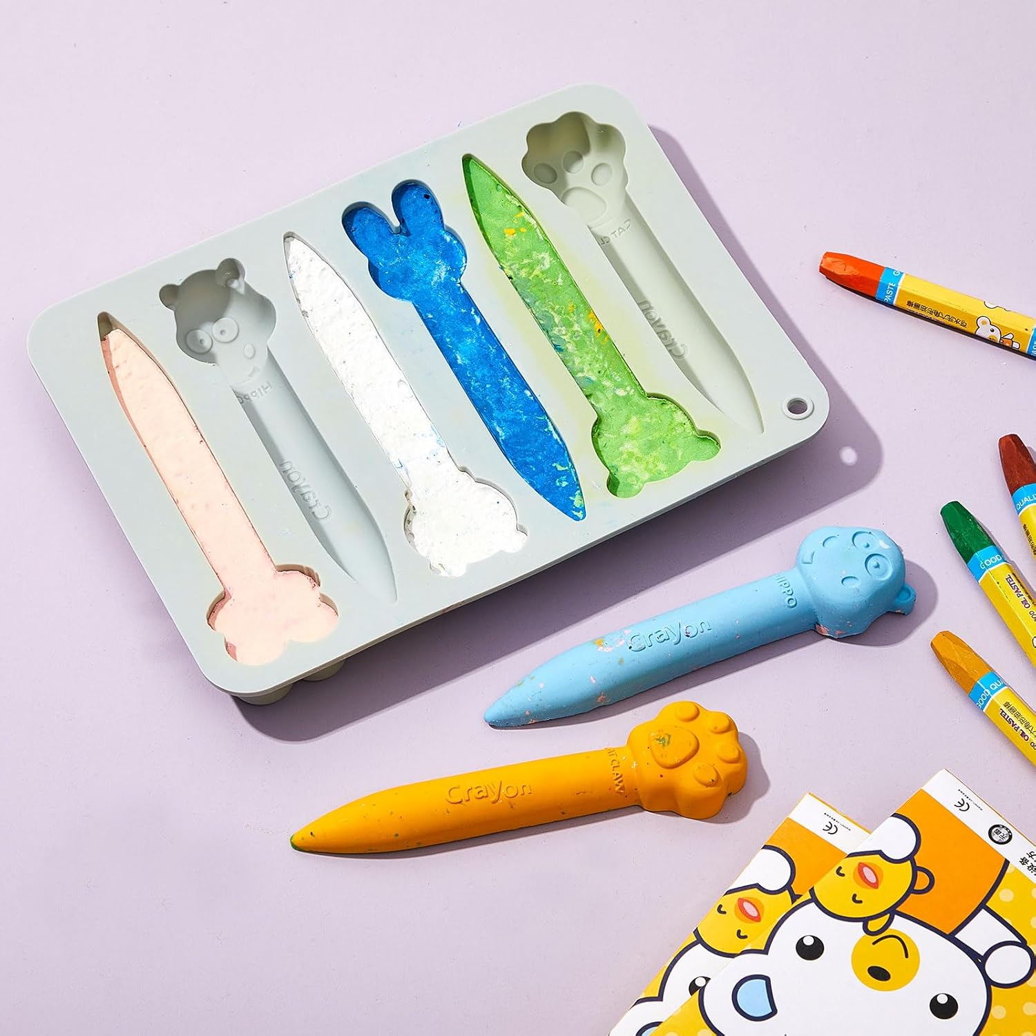 Tessco For You 4 Pack Assorted Crayon Molds