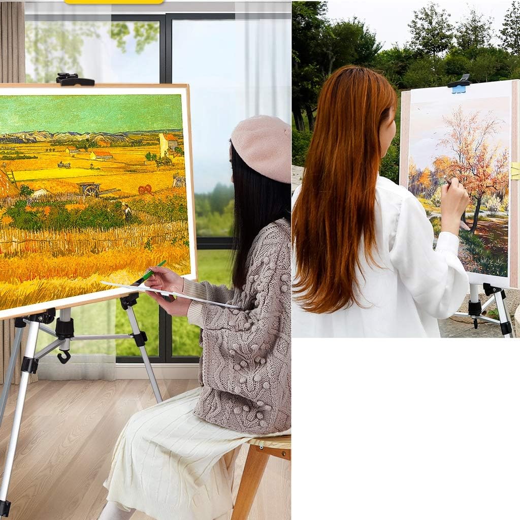 Adjustable Aluminum Alloy Retractable Easel for Art and Display