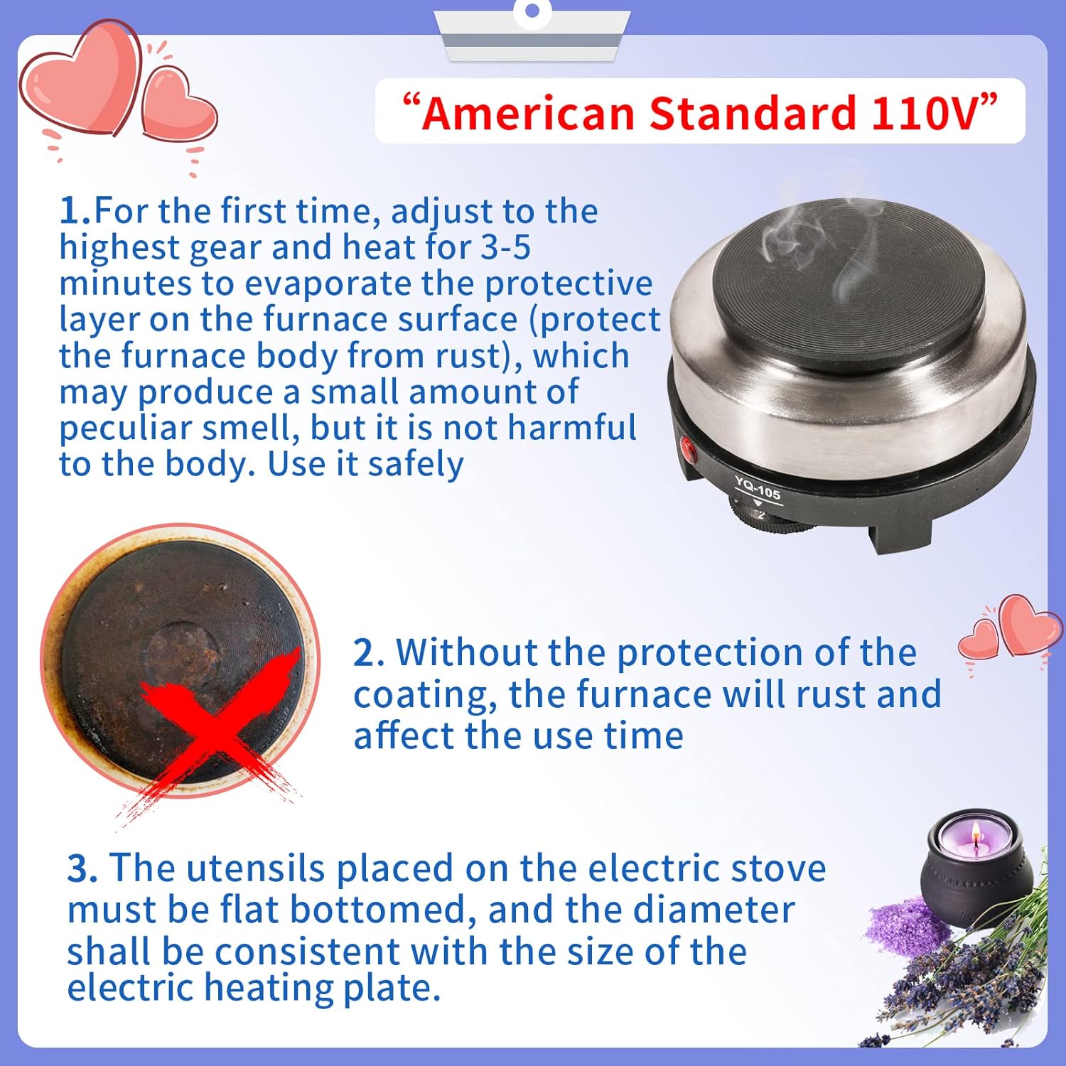 SAEUYVB Candle Making Kit with Hot Plate