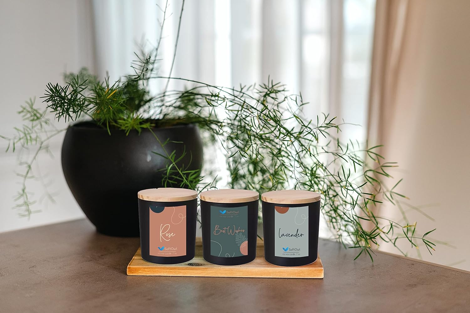 SoftOwl Premium Soy Candle Making Kit - Black Edition