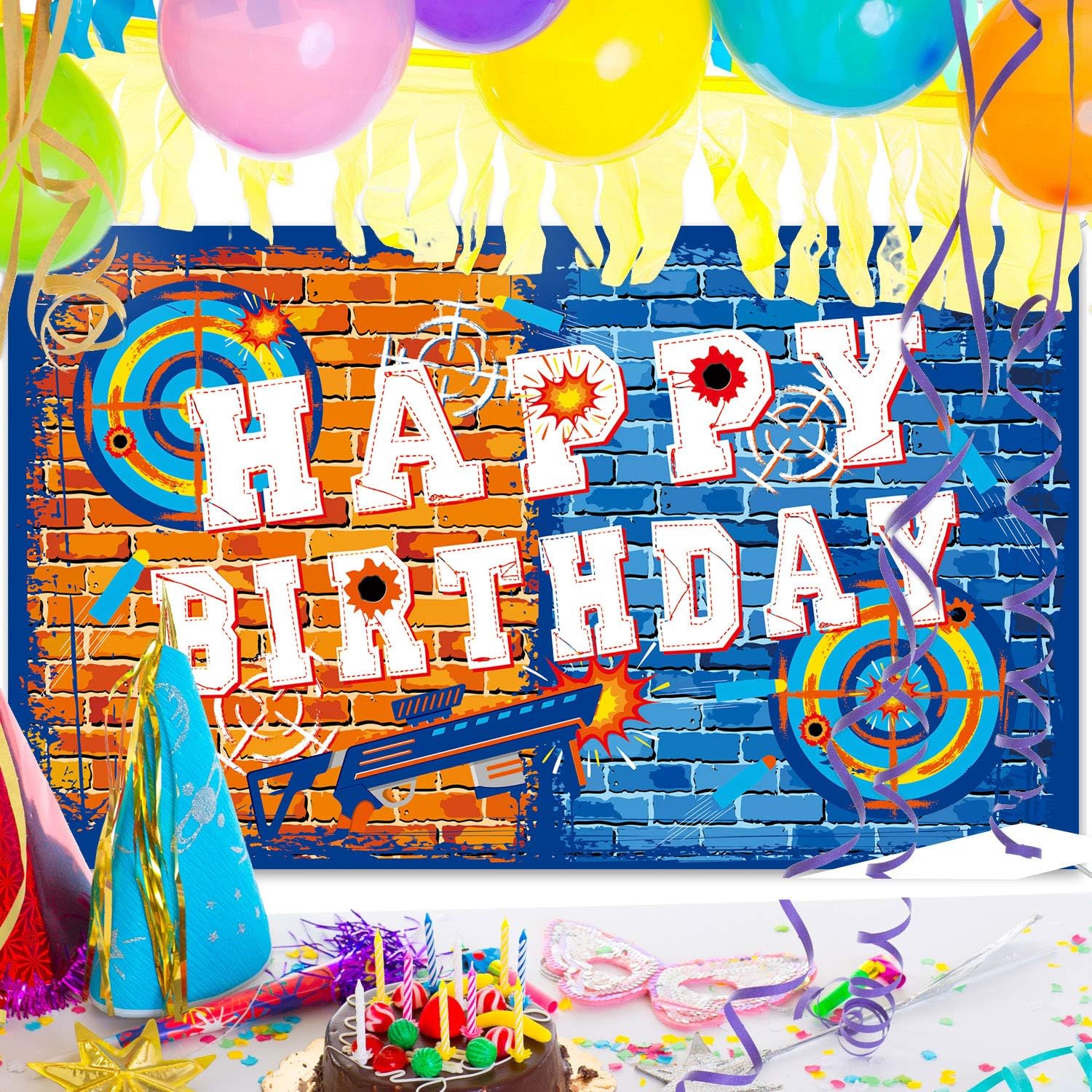 Tatuo Happy Birthday Dart Battle Banner Background