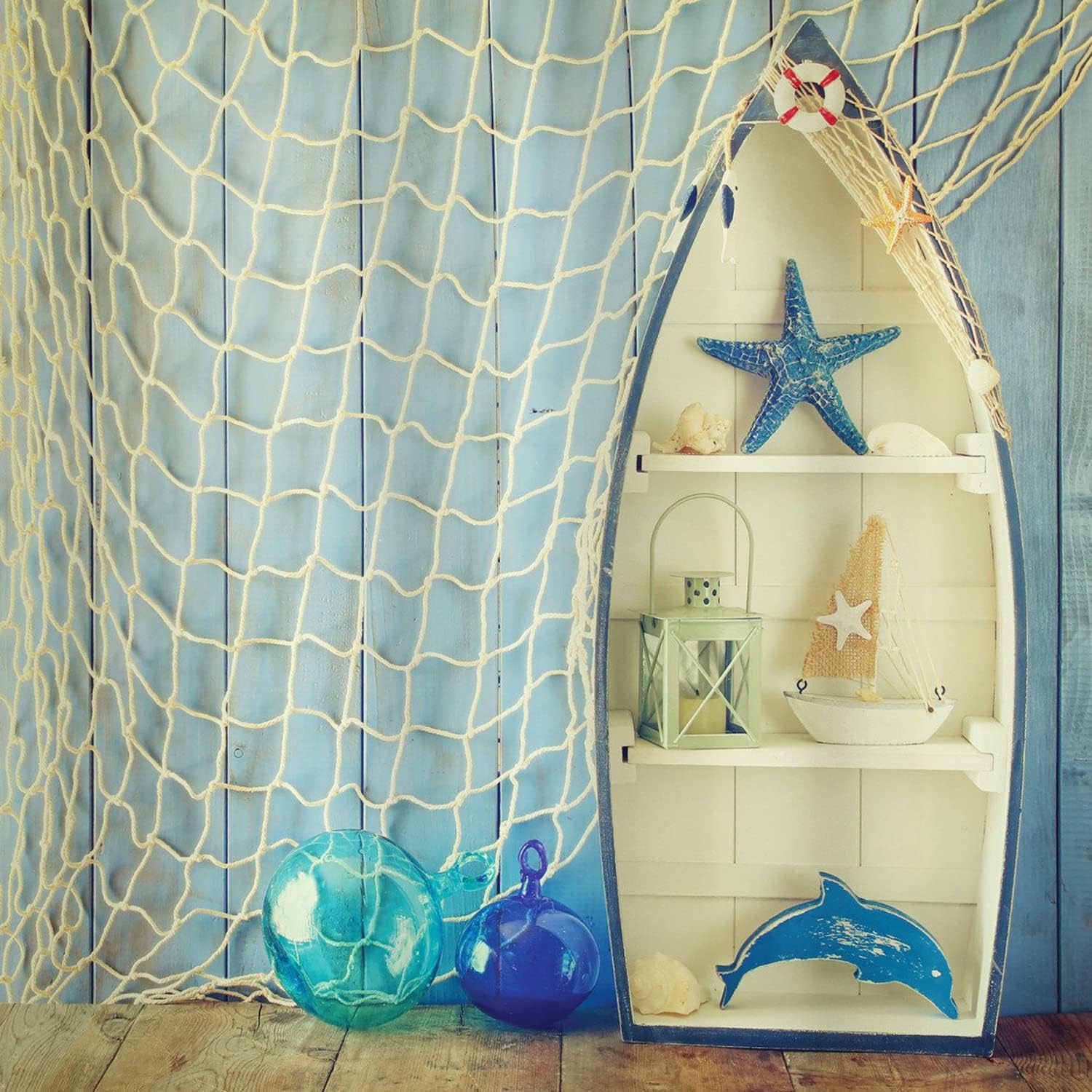 4Es Novelty Fish Net Decor 14x4 Feet Party Use