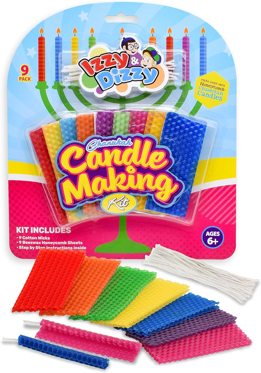Izzy N Dizzy Hanukkah Candle Making Kit
