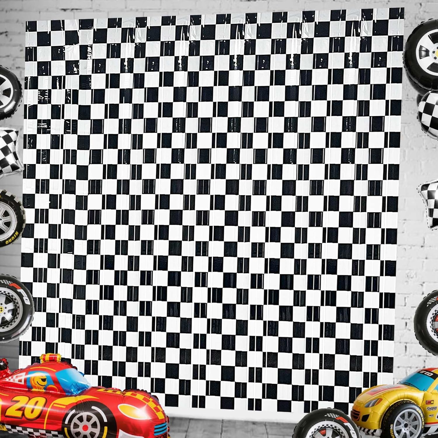 2 Race Car Backdrops for Birthday Parties and Photo Props