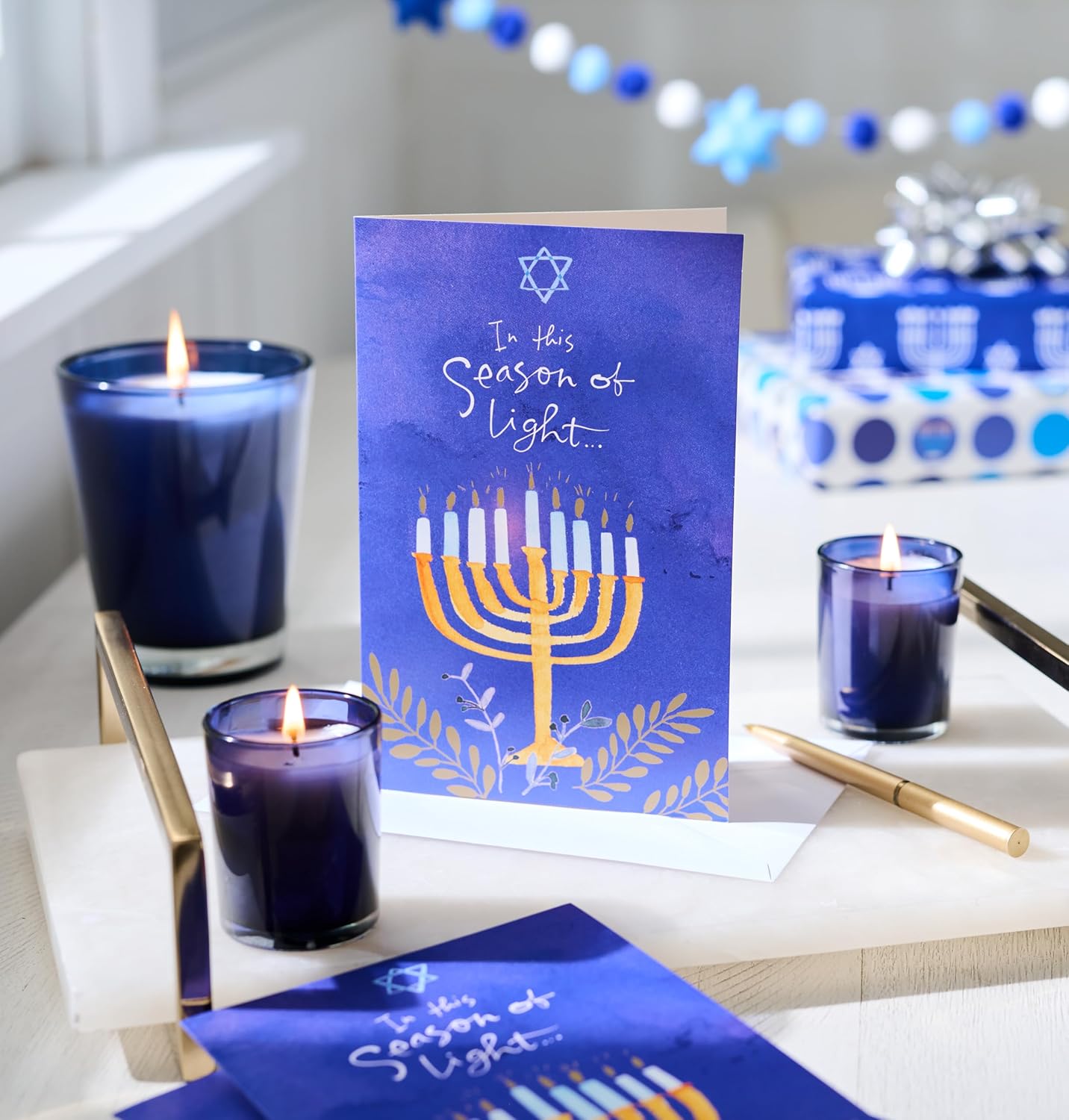 American Greetings Hanukkah Cards with Envelopes 12-Count