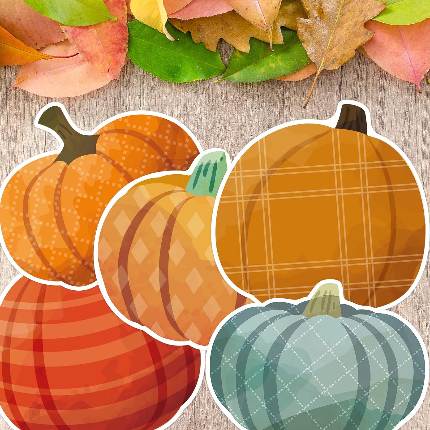 54Pcs Pumpkin Cutouts Fall Decorations