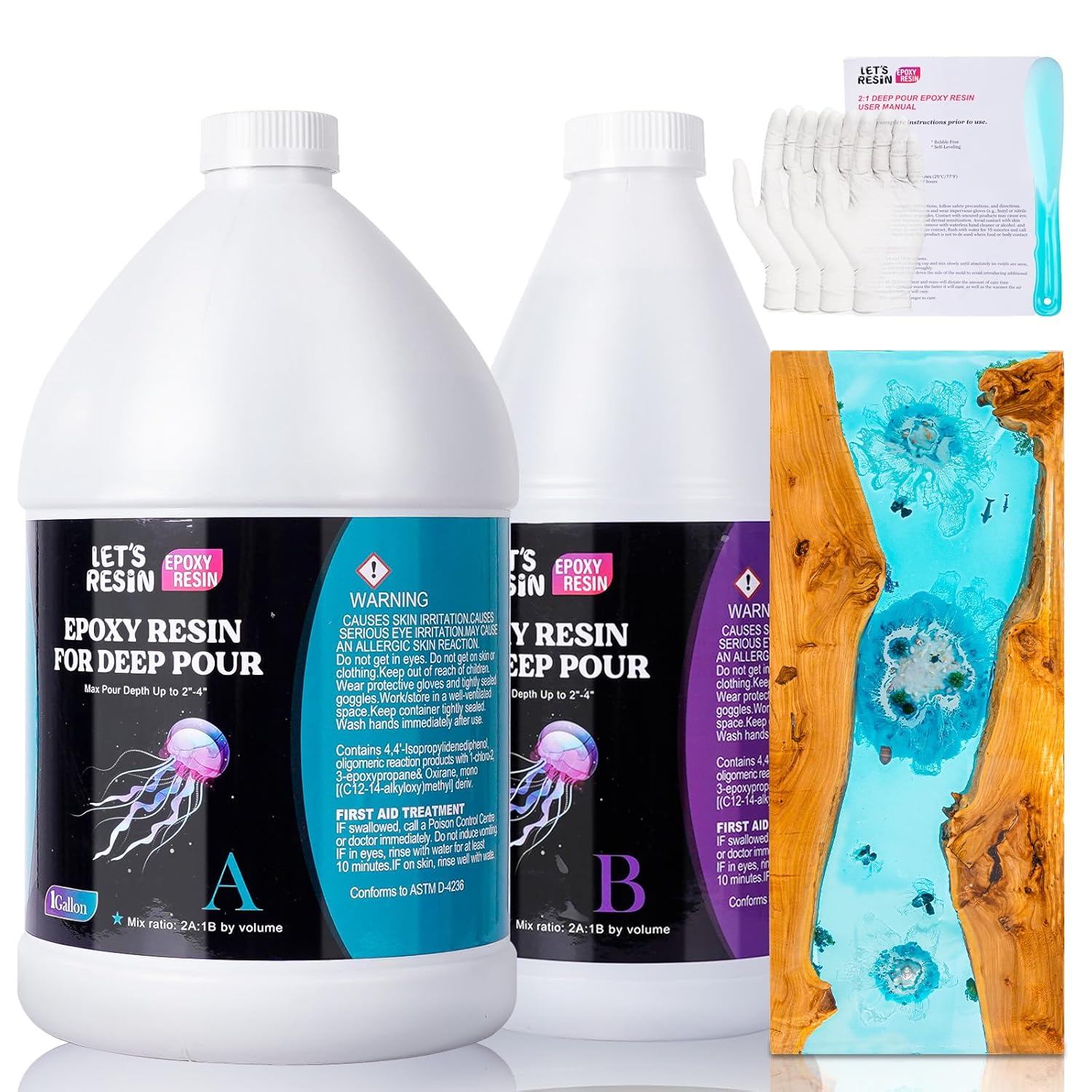 Deep Pour Epoxy Resin 15 Gallon Crystal Clear