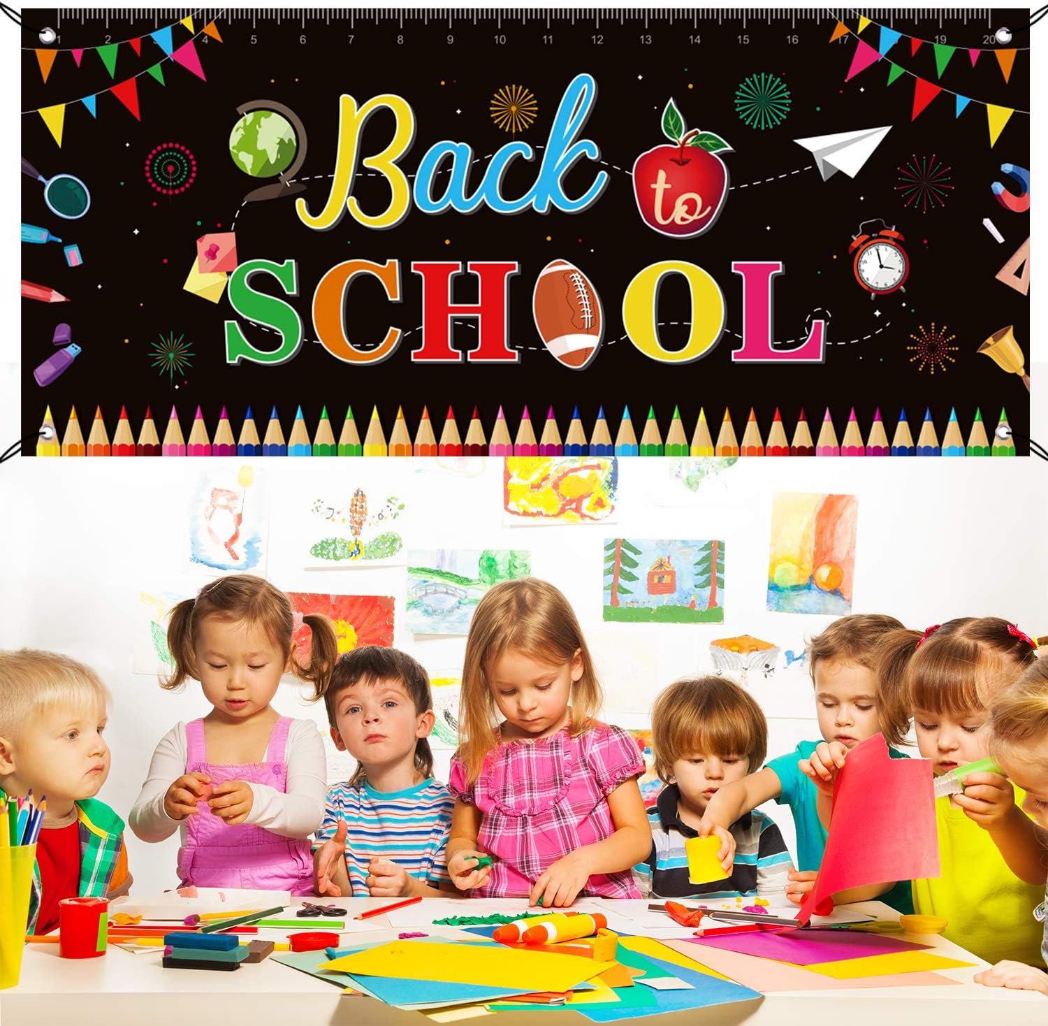 FEPITO Back to School Banner Classroom Decor