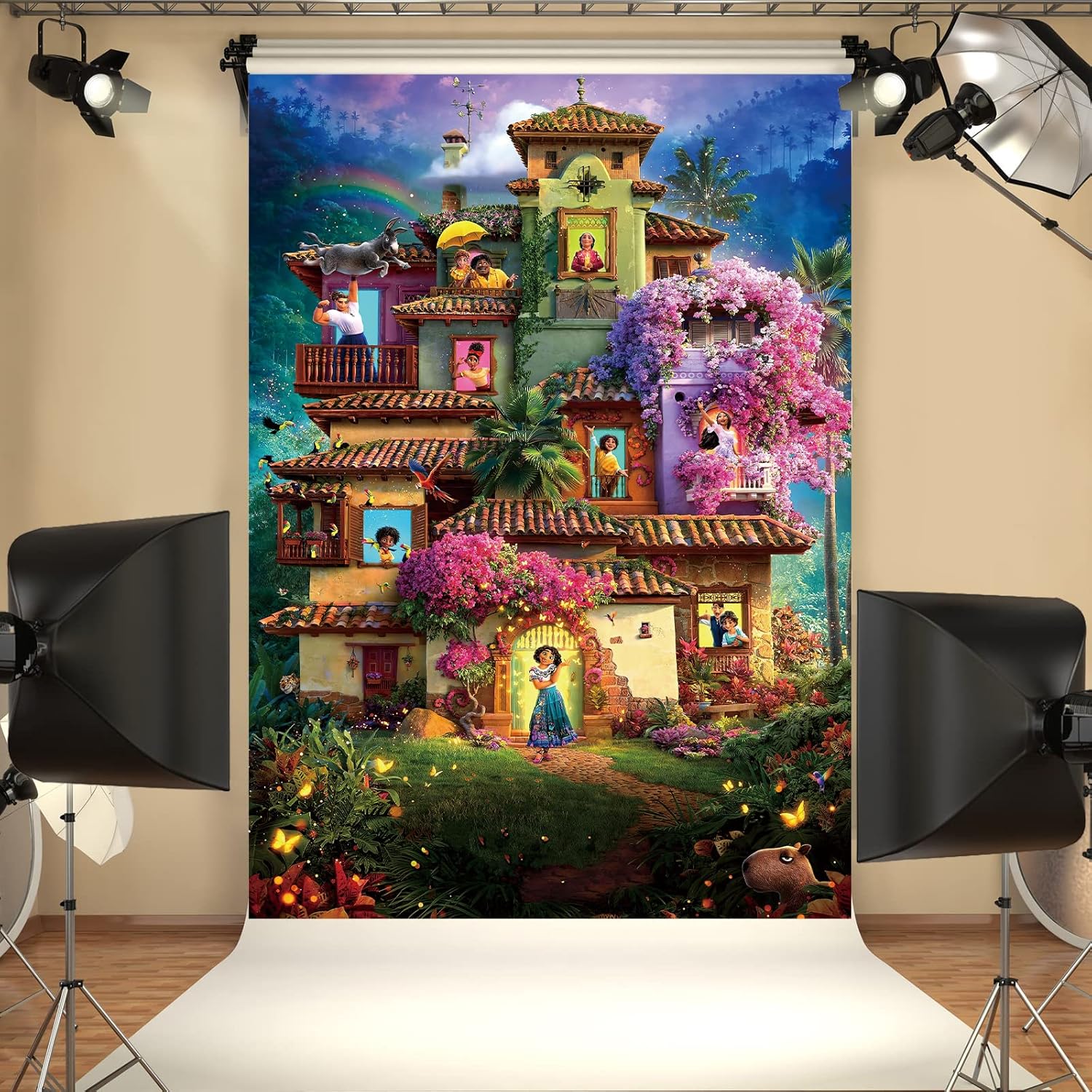 Magic House Backdrop 7x5FT for Birthday Parties