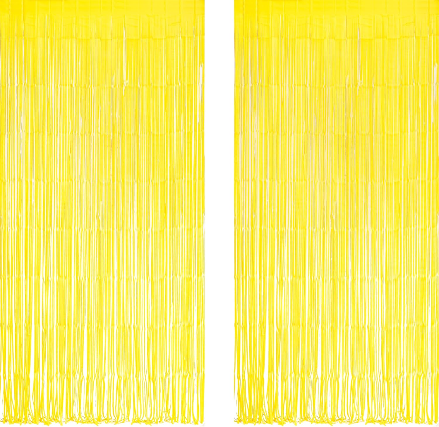 Yellow Streamers Party Backdrop - 2 Packs 32ft x 82ft