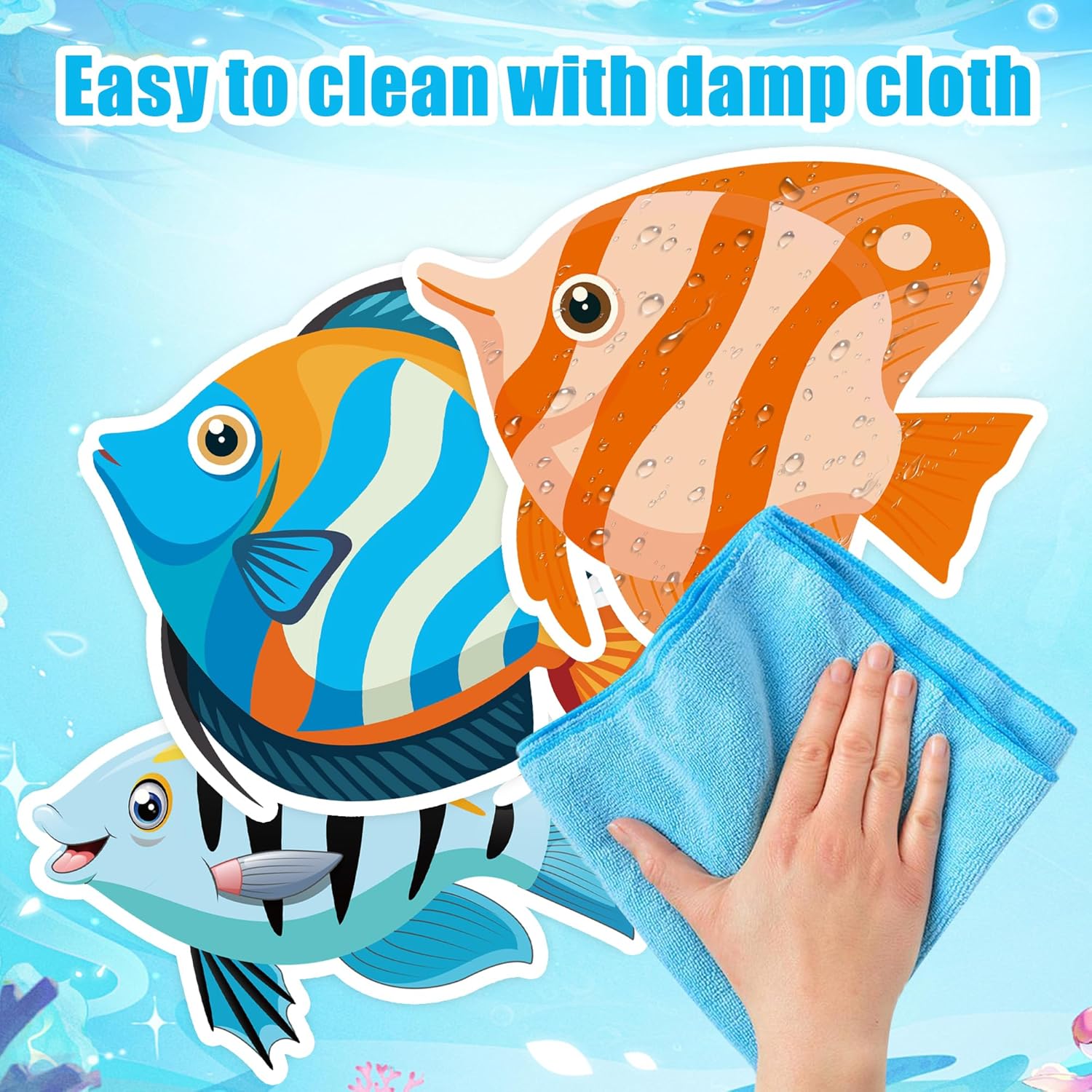 60PCS Tropical Fish Cutouts for Classroom Decorations
