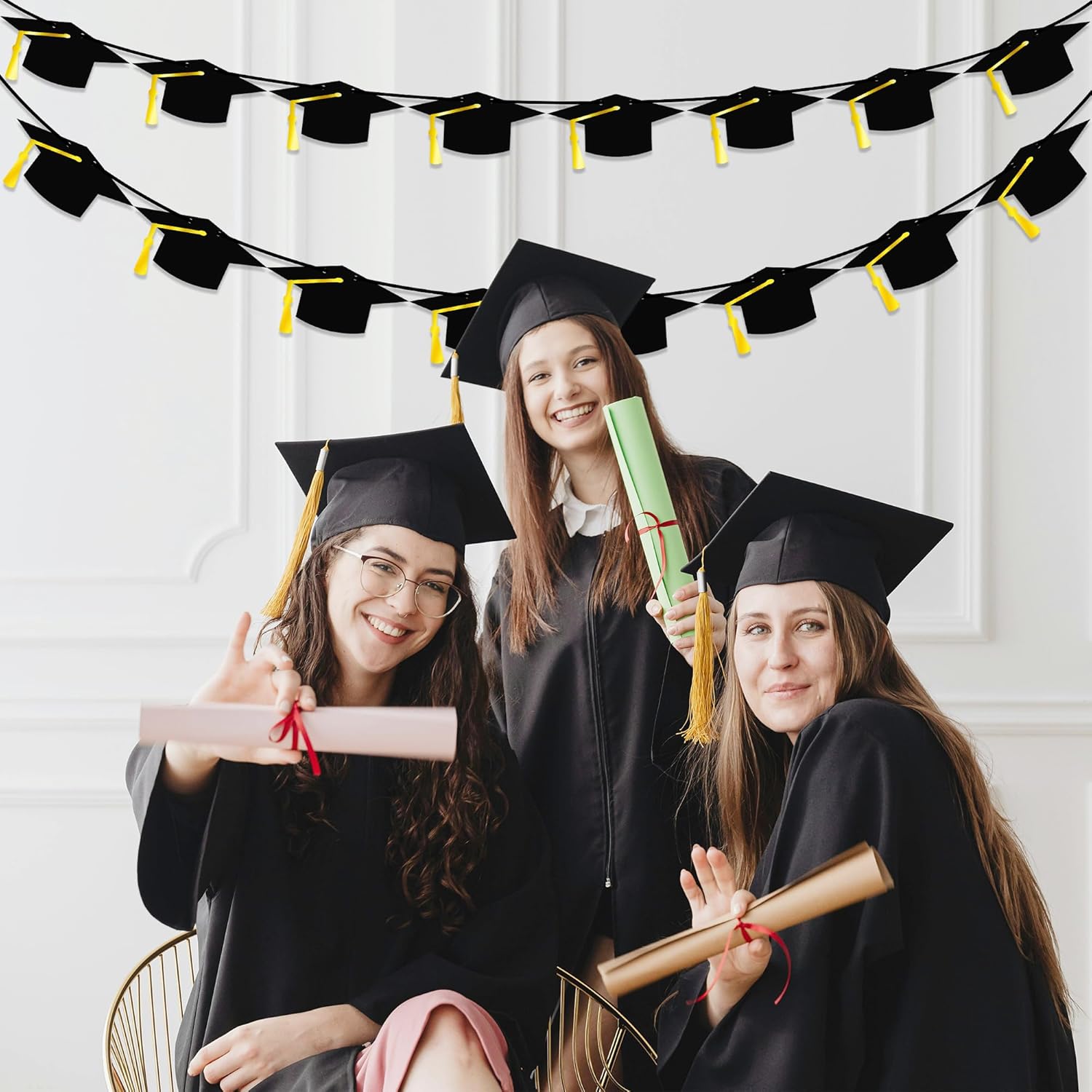 16PCS Graduation Decorations Banner 2025