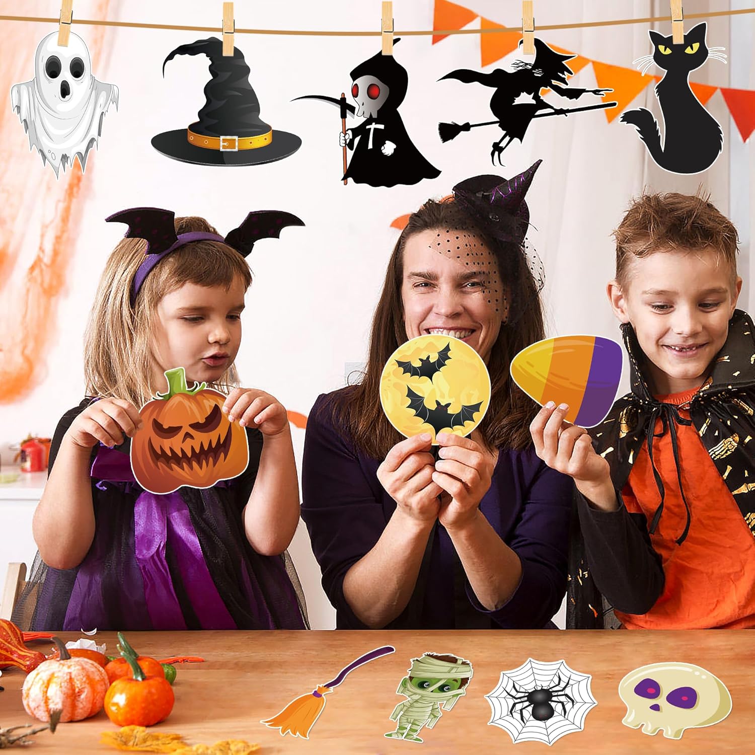 Lucleag Halloween Cutouts for Bulletin Board Decoration