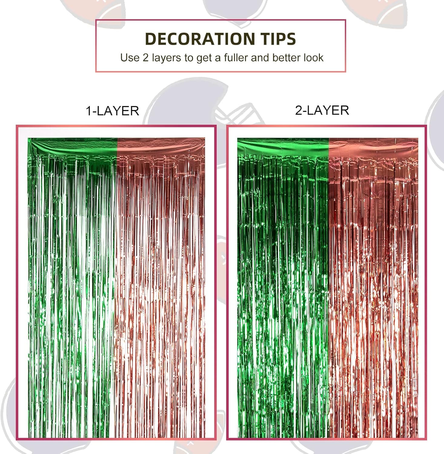 LOLStar Football Decorations 3 Pack