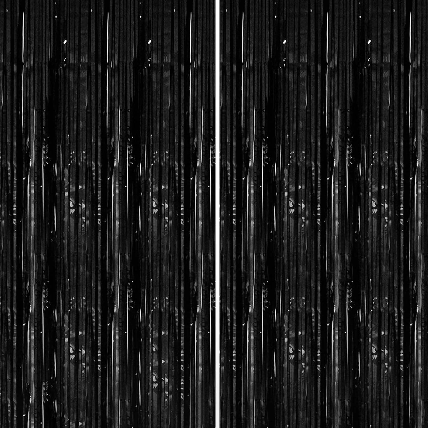 Dazzle Bright 2 Pack Black Backdrop Curtains
