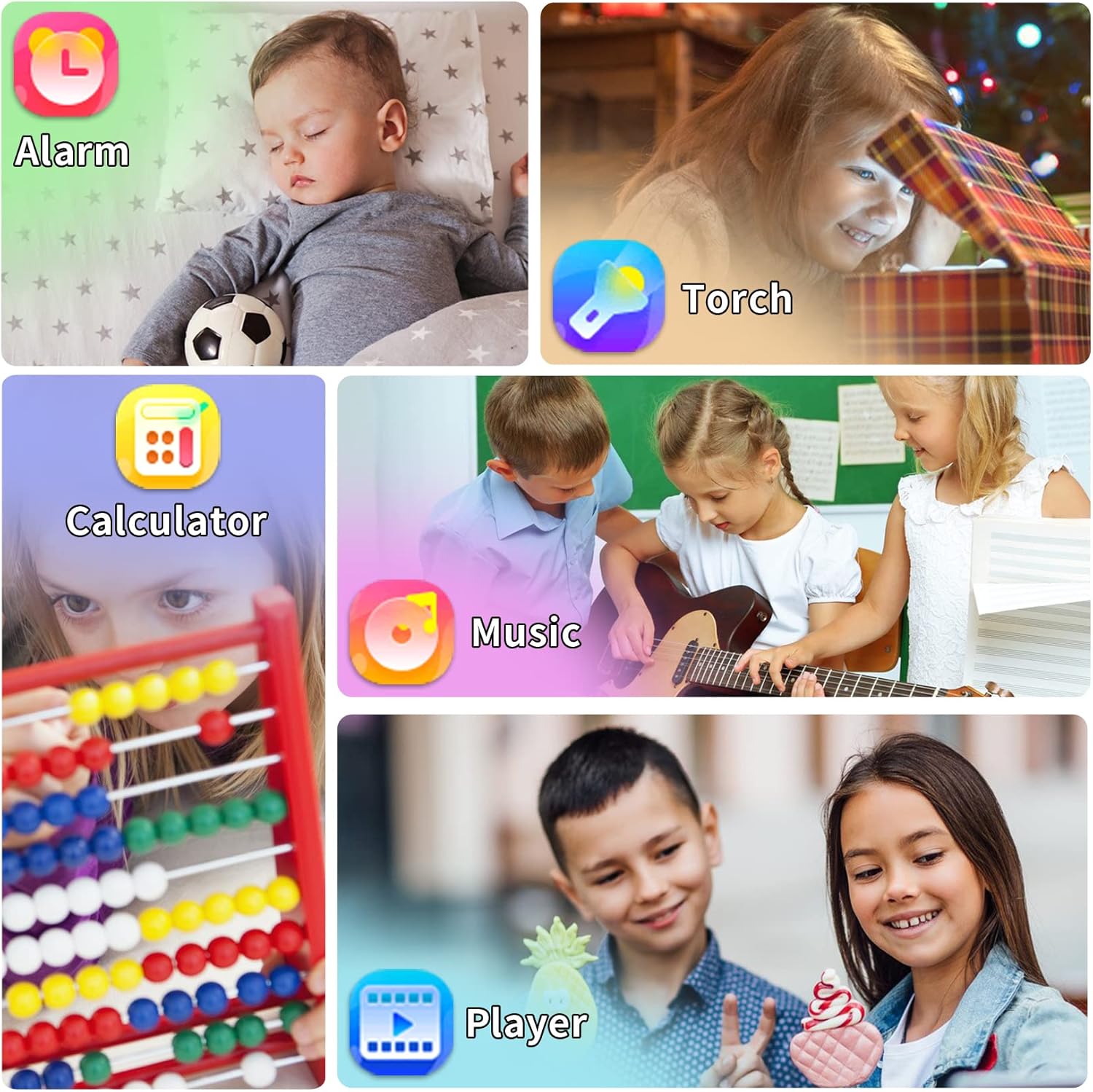 Phyulls Kids Smart Watch with 24 Puzzle Games