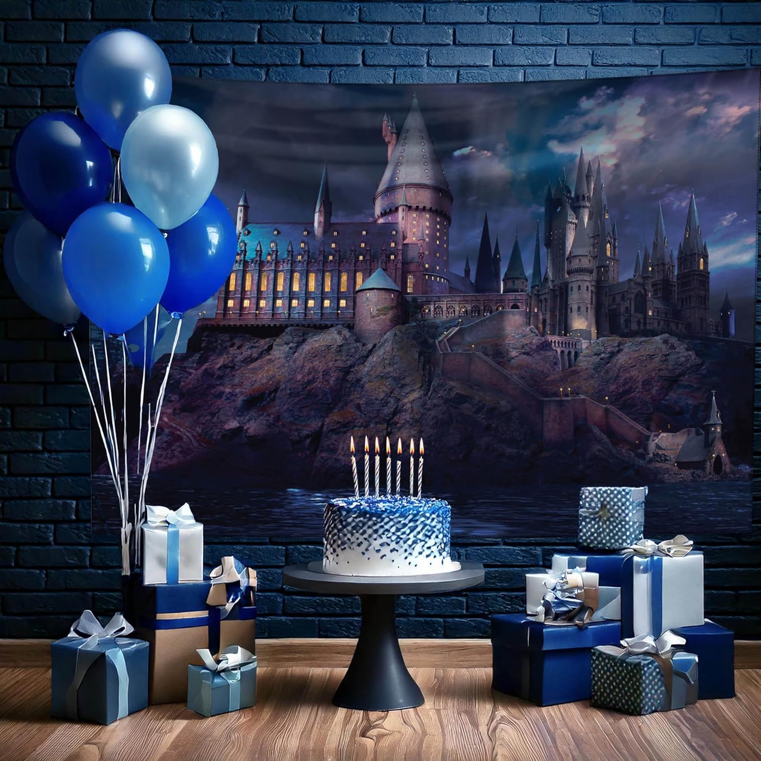 Conquest Journals Harry Potter Hogwarts Castle Night Backdrop Wall Banner