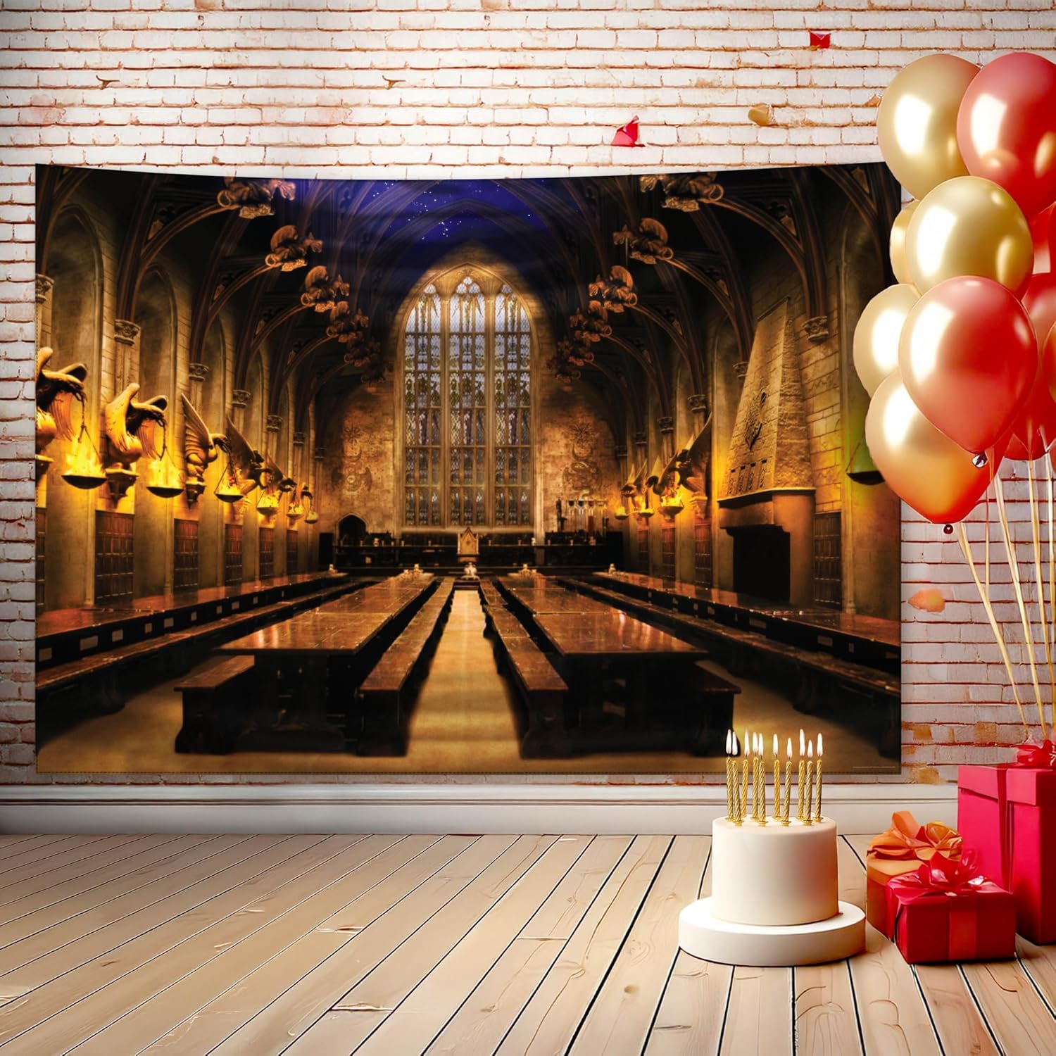 Conquest Journals Harry Potter Hogwarts Great Hall Backdrop Wall Banner