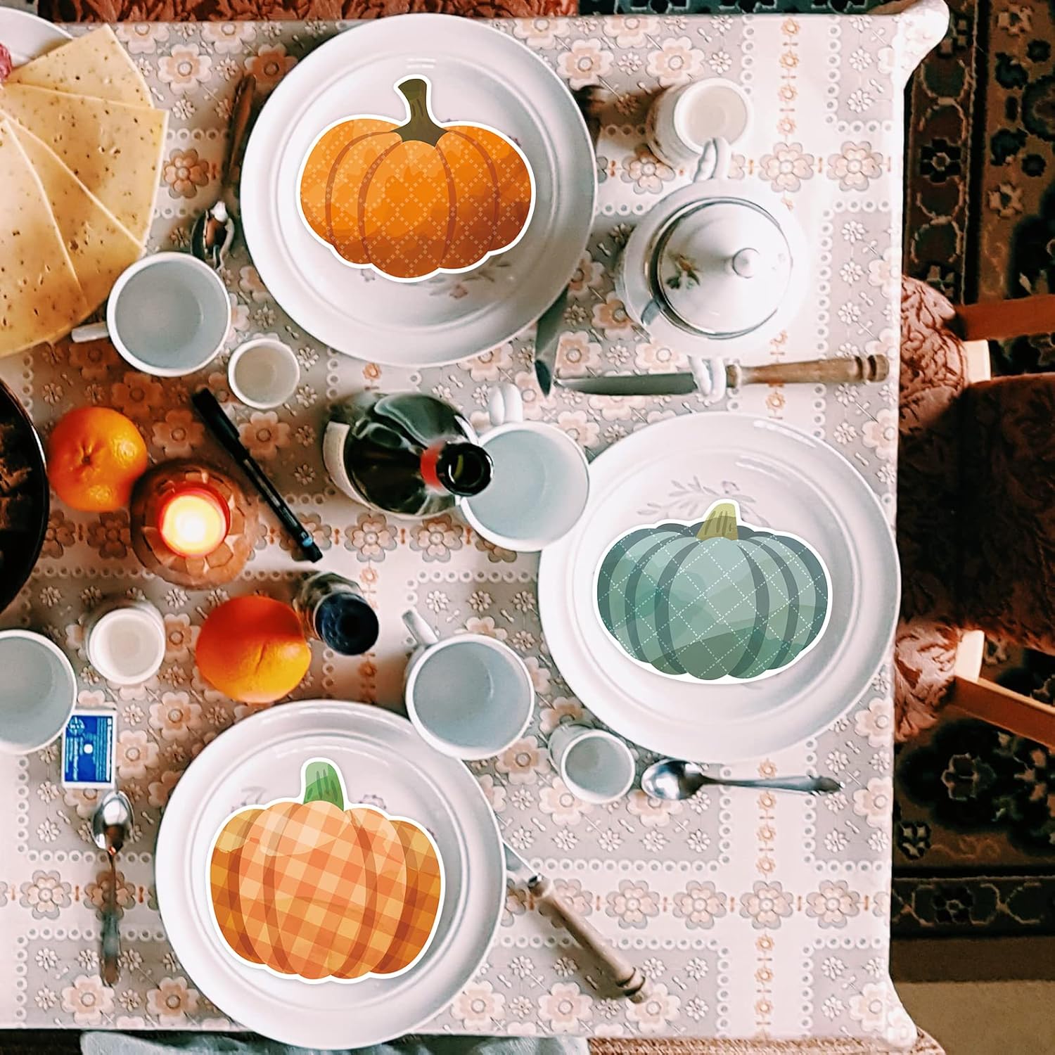 54Pcs Pumpkin Cutouts Fall Decorations