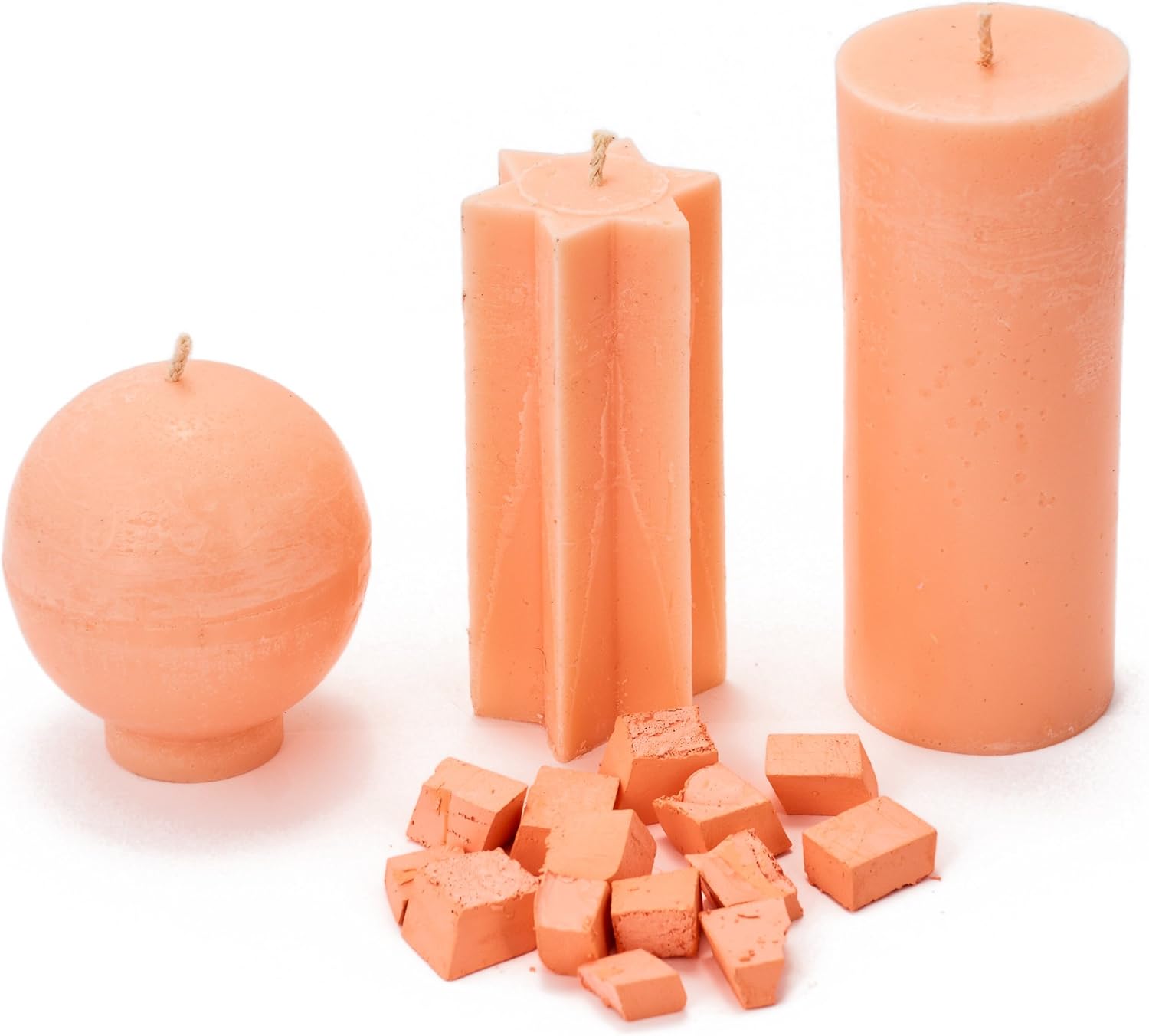 Pastel Orange Candle Dye 2oz - Premium Color Blocks