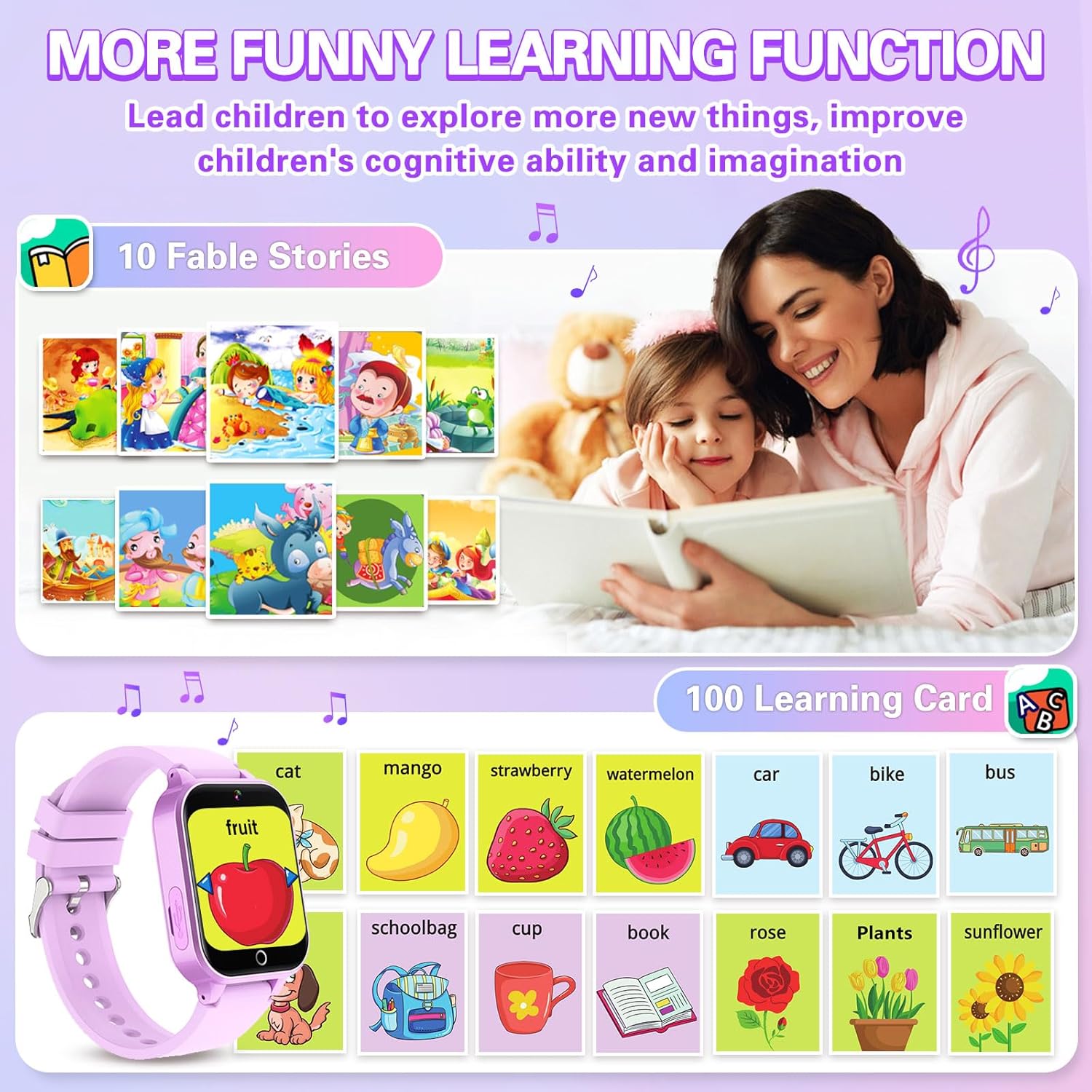 Vakzovy Kids Smart Watch with HD Camera and 26 Games