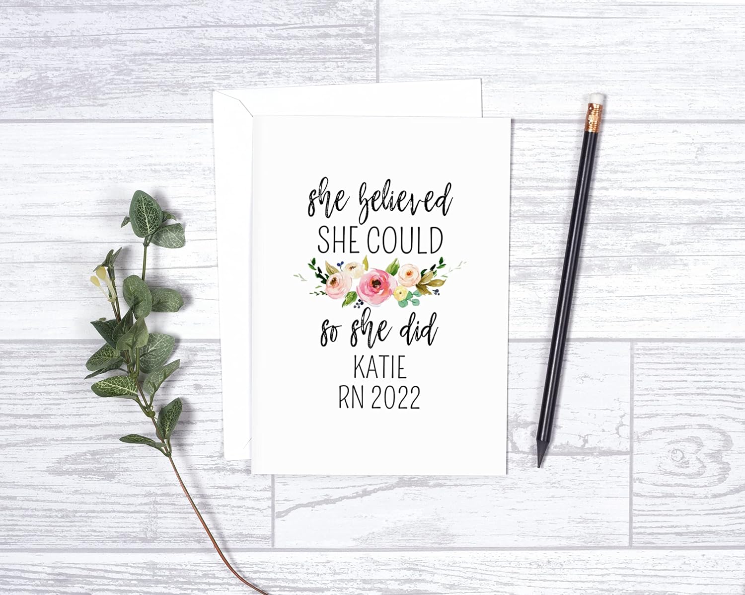 She Believed She Could So She Did Greeting Card