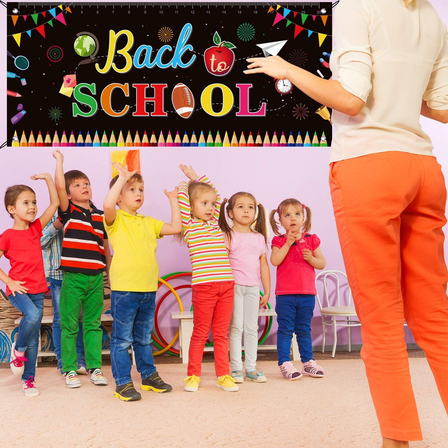 FEPITO Back to School Banner Classroom Decor