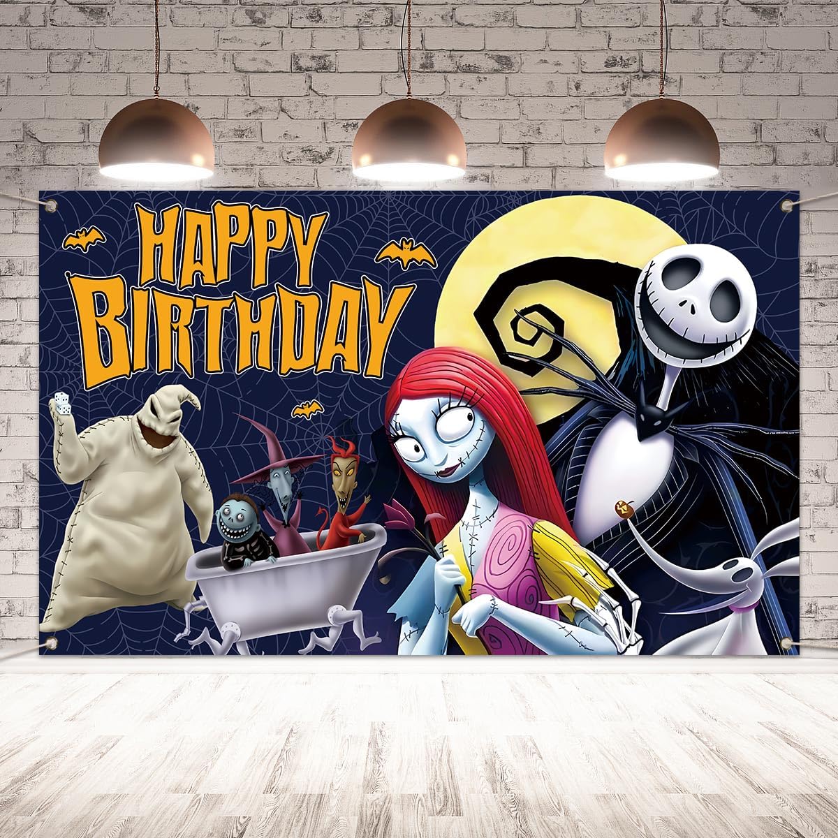 Halloween Birthday Photo Backdrop Banner