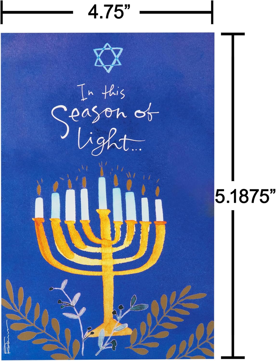 American Greetings Hanukkah Cards with Envelopes 12-Count