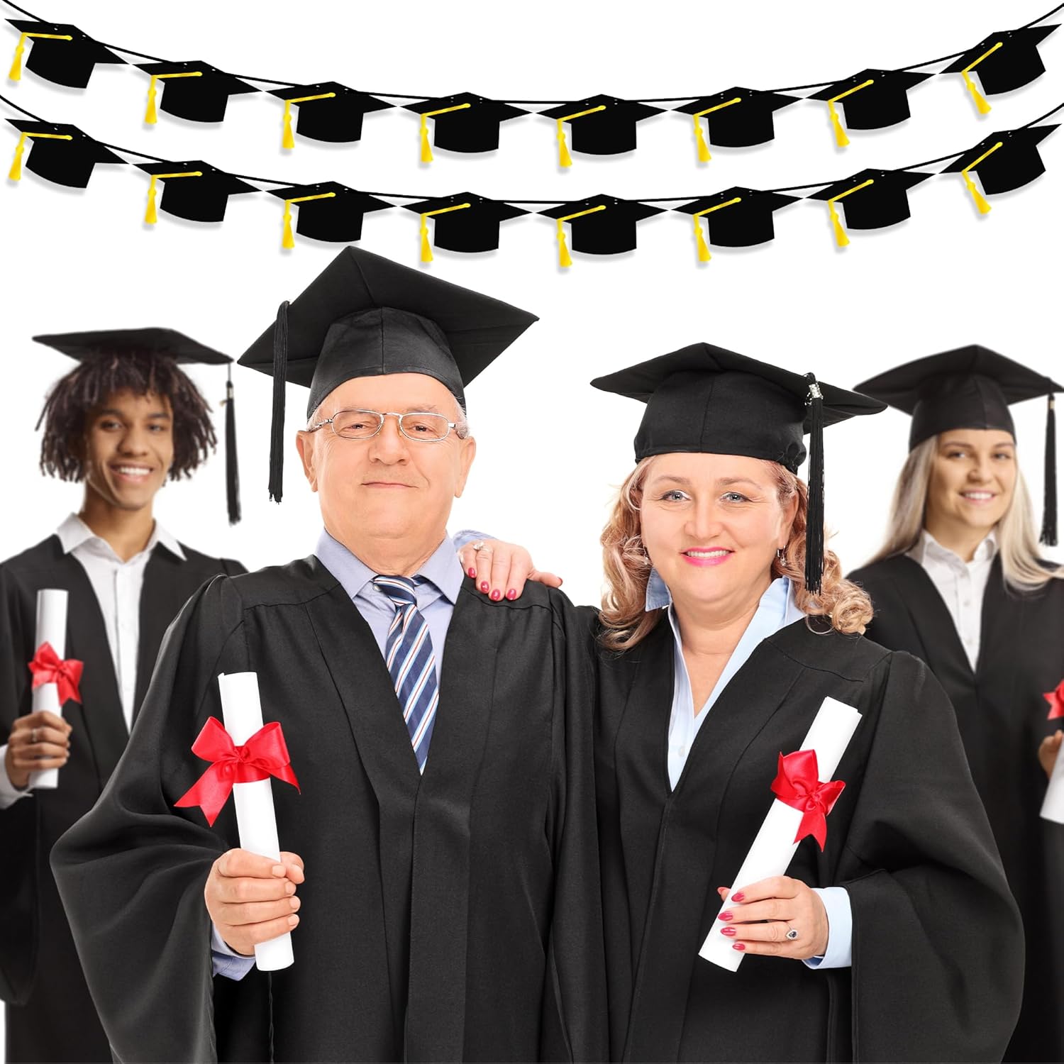 16PCS Graduation Decorations Banner 2025